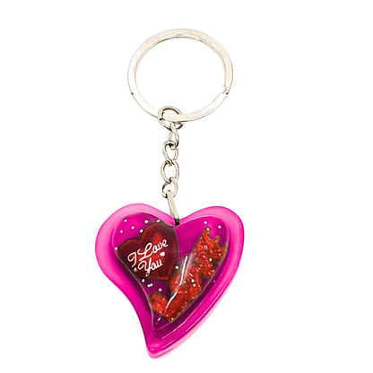 Heart Shape Keychain – Glowing at Night, Colors May Vary