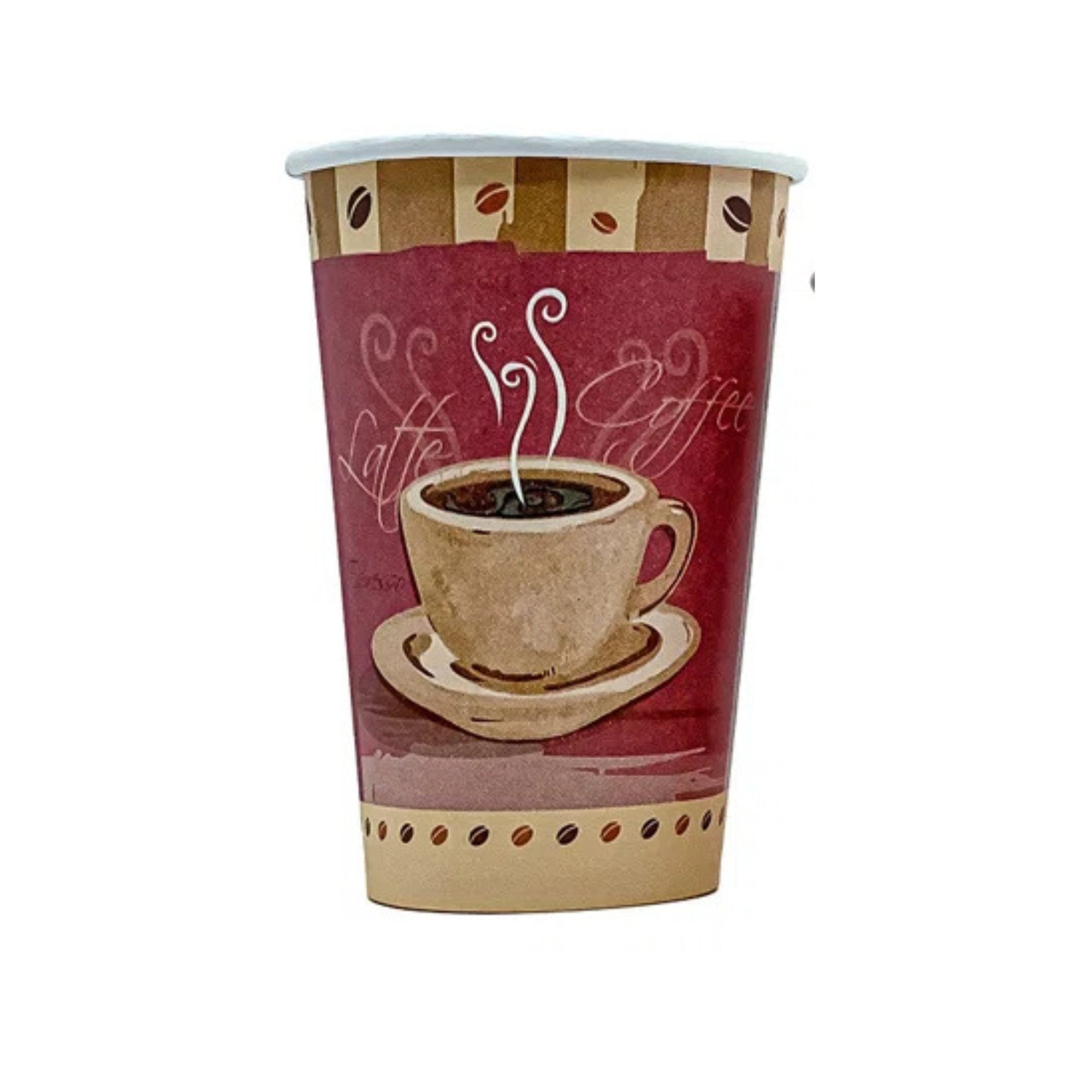 16oz Colored Heaven Hot Cups with Black Lids: 4 Pack Kitchen Catalog,Dispoable Cups Coffee Cups size and feature image