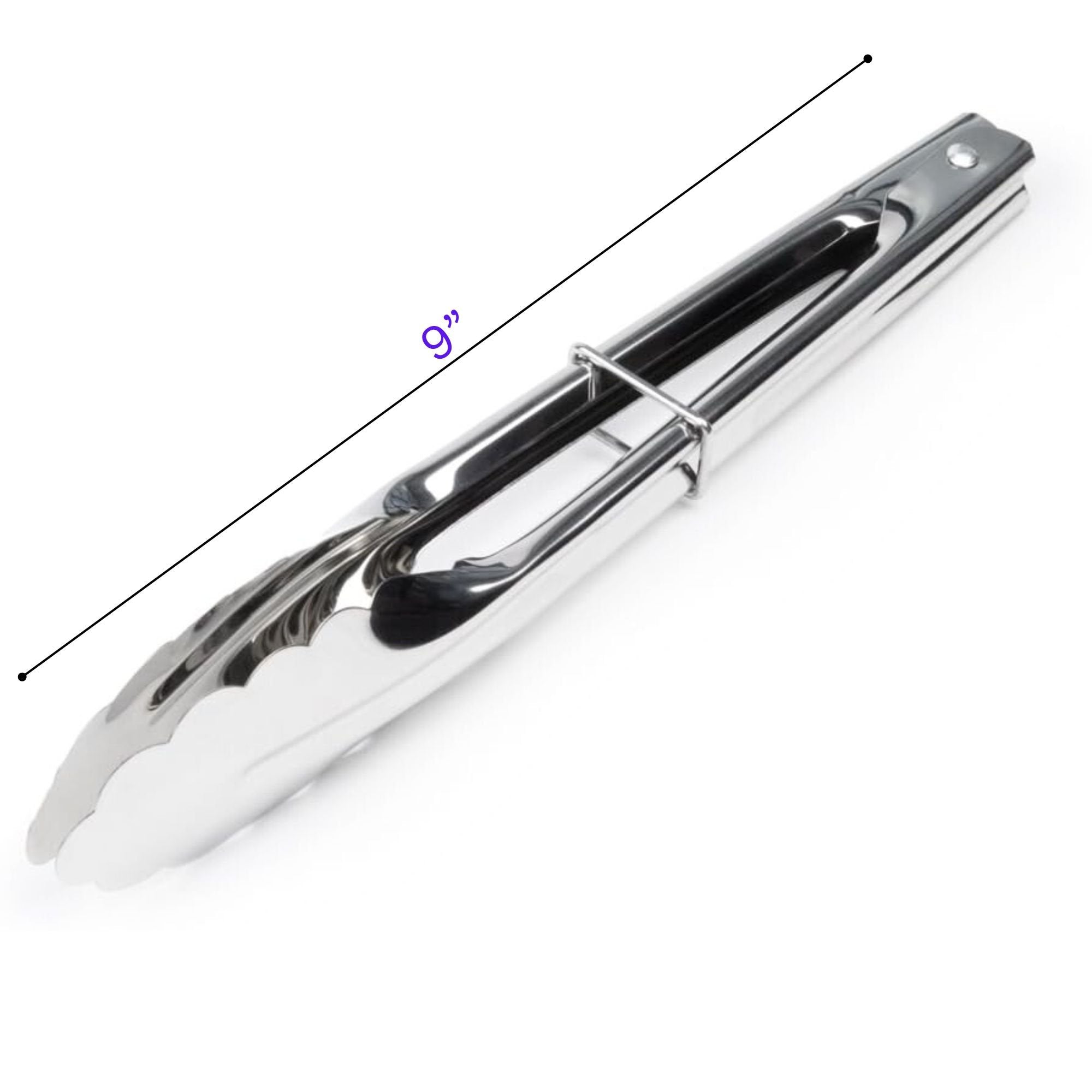 Stainless Steel Serving Tongs: 1 Pack Utensils lifestyle use image