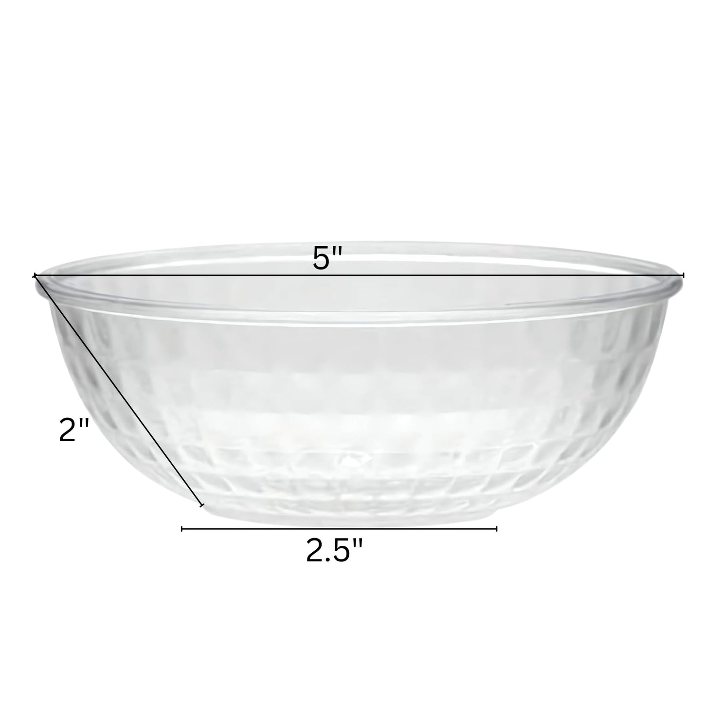 Heavyweight 12oz Clear Crystal Plastic Soup Bowl