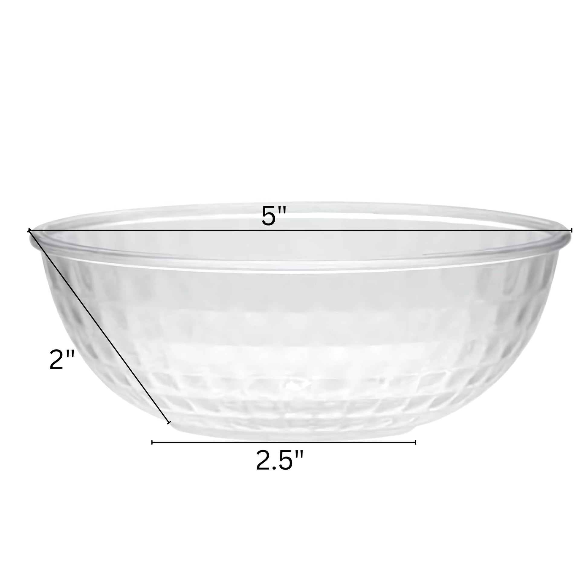 Heavyweight 12oz Clear Crystal Plastic Soup Bowl
