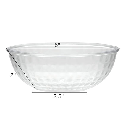 Heavyweight 12oz Clear Crystal Plastic Soup Bowl