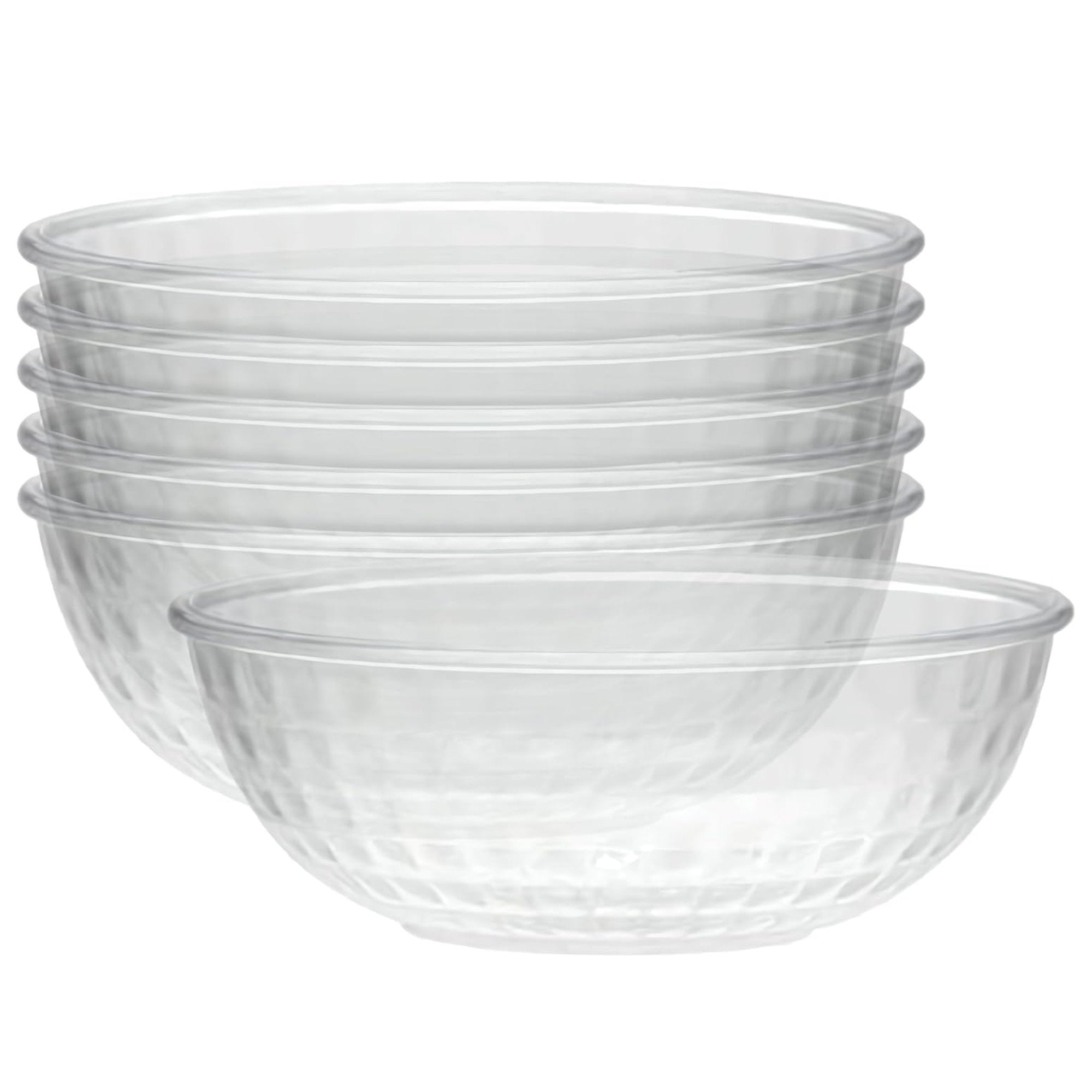 Heavyweight 12oz Clear Crystal Plastic Soup Bowl: 1 Pack Kitchen Catalog,Dispoable Bowls lifestyle use image