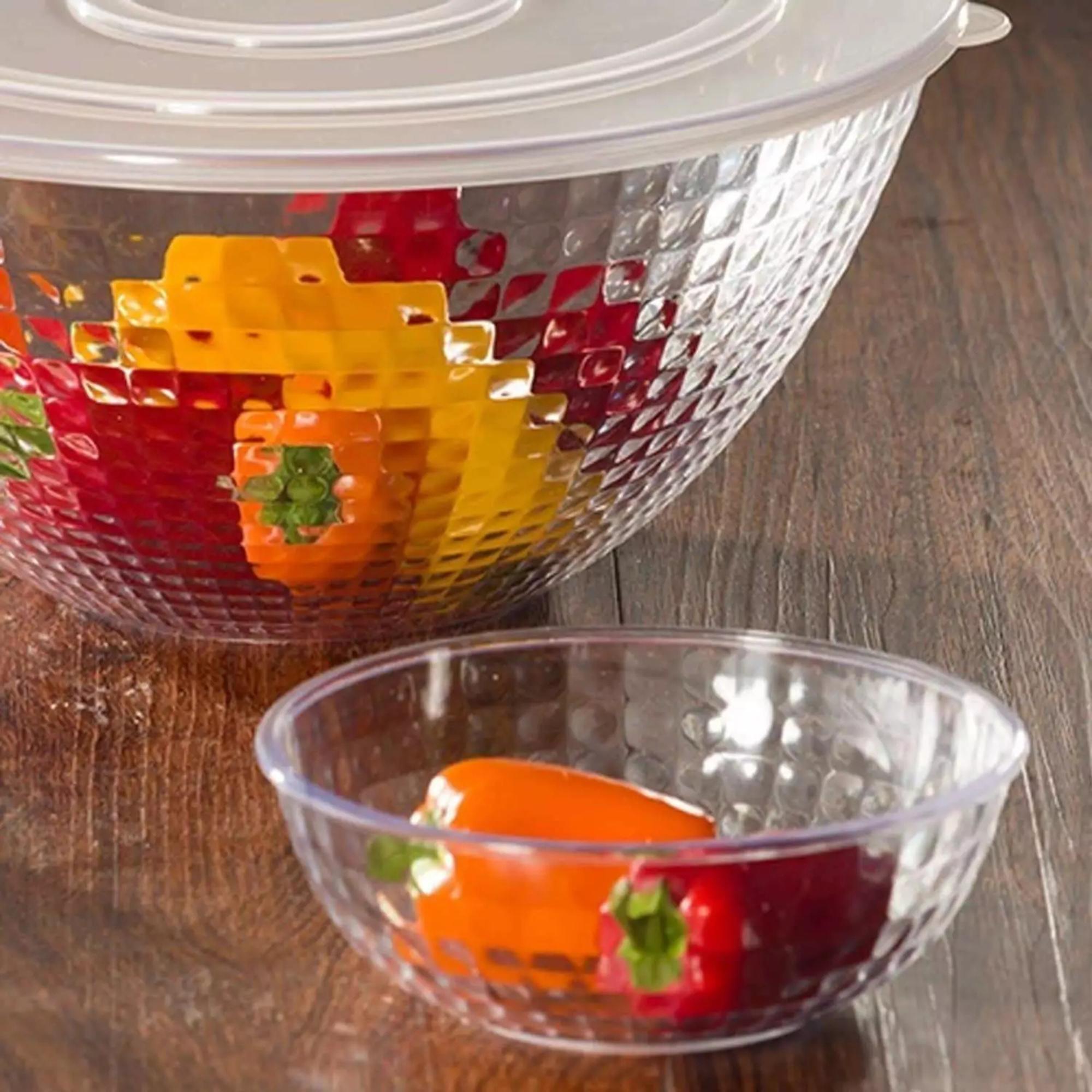 Heavyweight 12oz Clear Crystal Plastic Soup Bowl: 1 Pack Kitchen Catalog,Dispoable Bowls size and feature image
