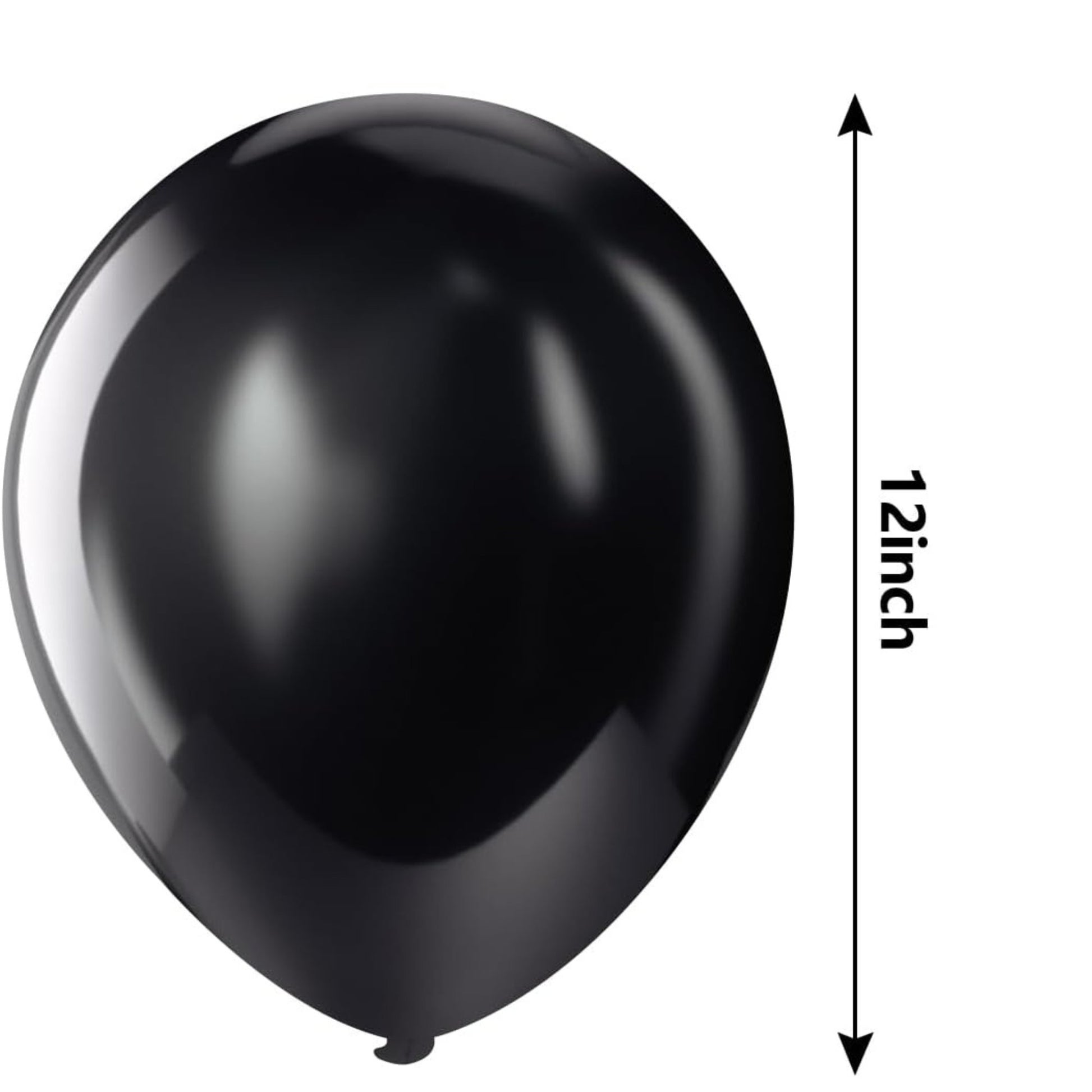Helium-Quality Natural Latex Balloons  Black