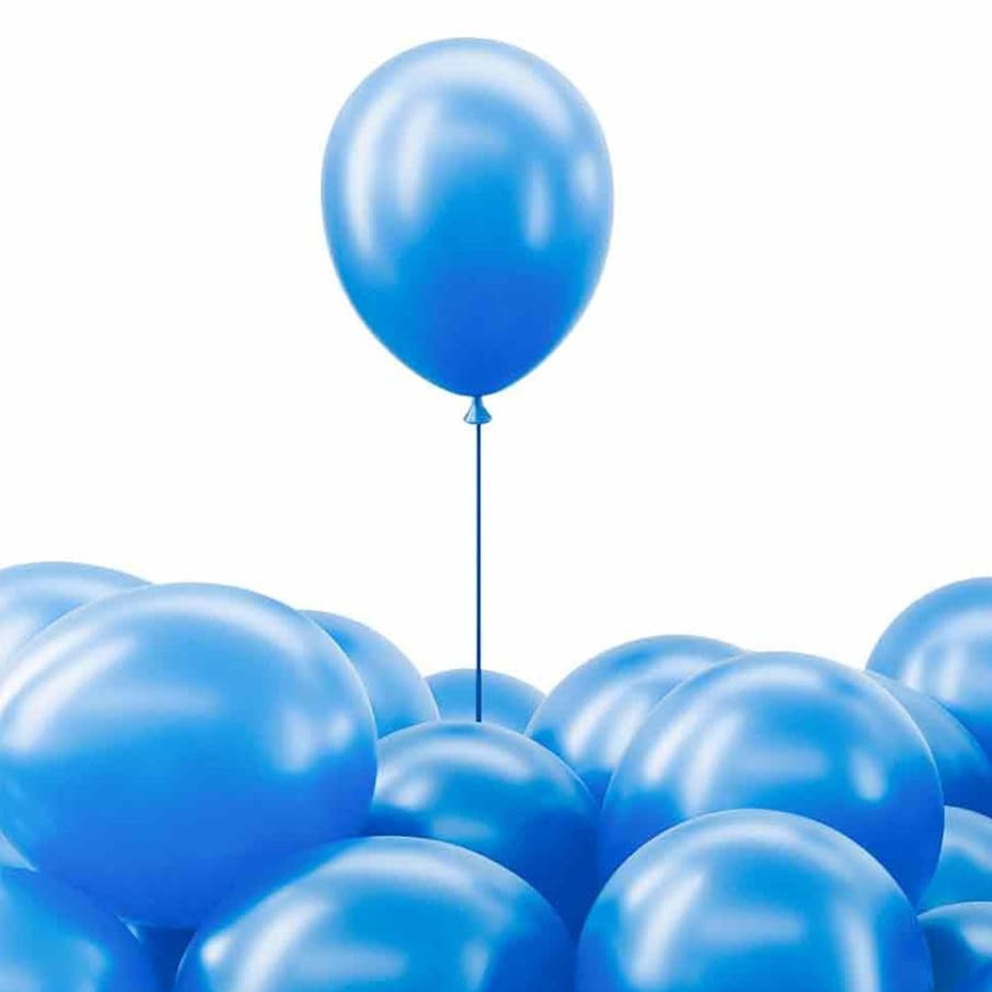 12" Helium Quality Natural Latex Balloons Blue 10 Pack main product image