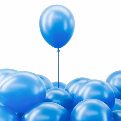 Helium-Quality Natural Latex Balloons Blue, Safe for Age 8+ – Classic Party & Event Decorations