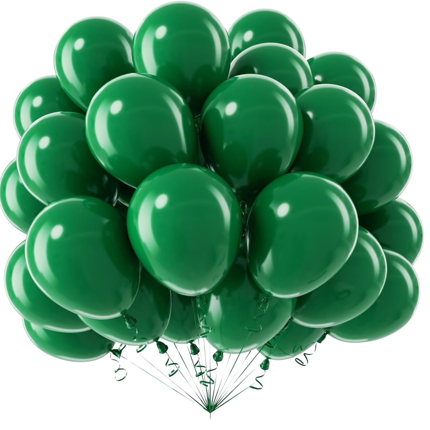 Helium-Quality Natural Latex Balloons  Dark Green, Safe for Age 8+ – Party & Event Decorations