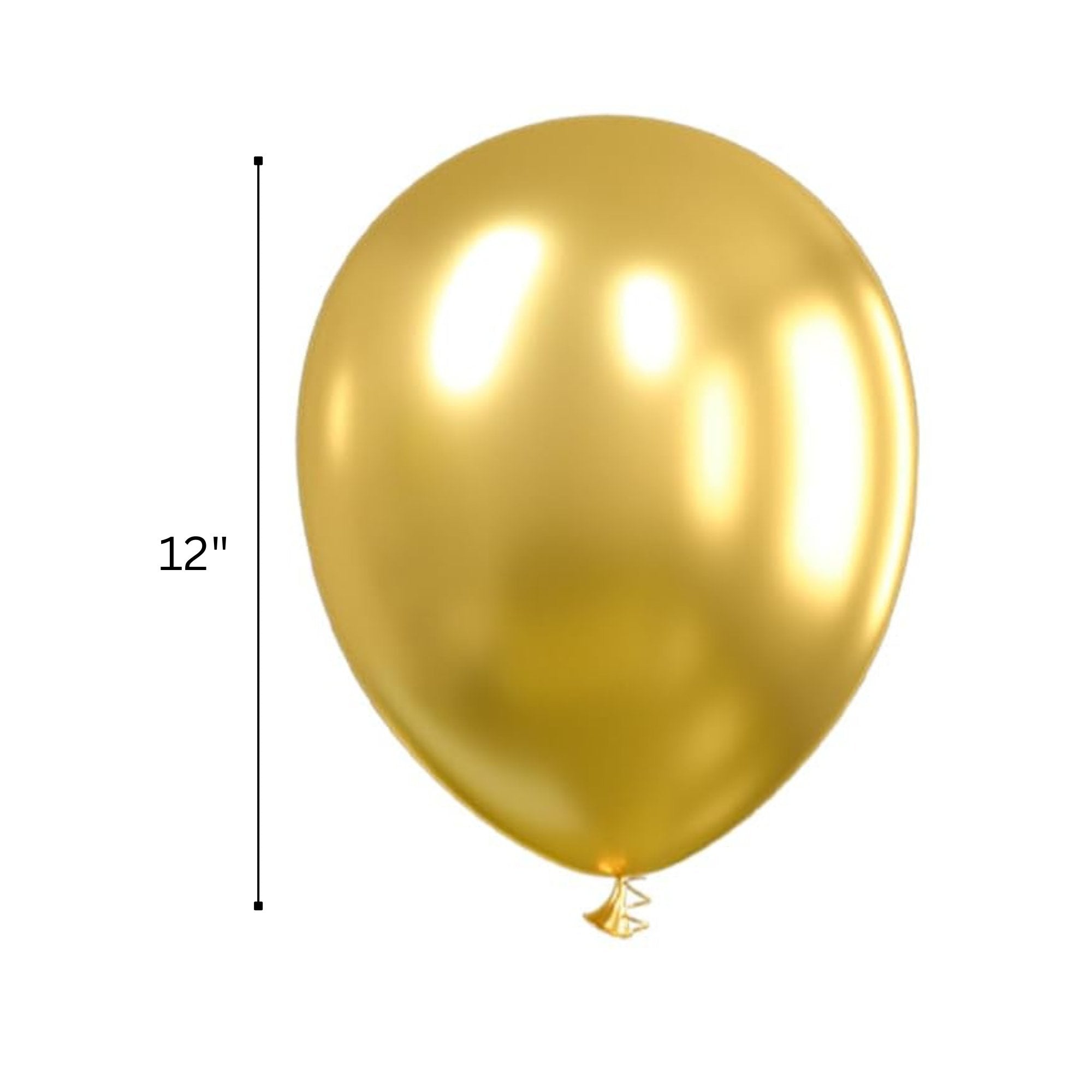 12" Helium Quality Natural Latex Balloons Golden 10 Pack product detail image