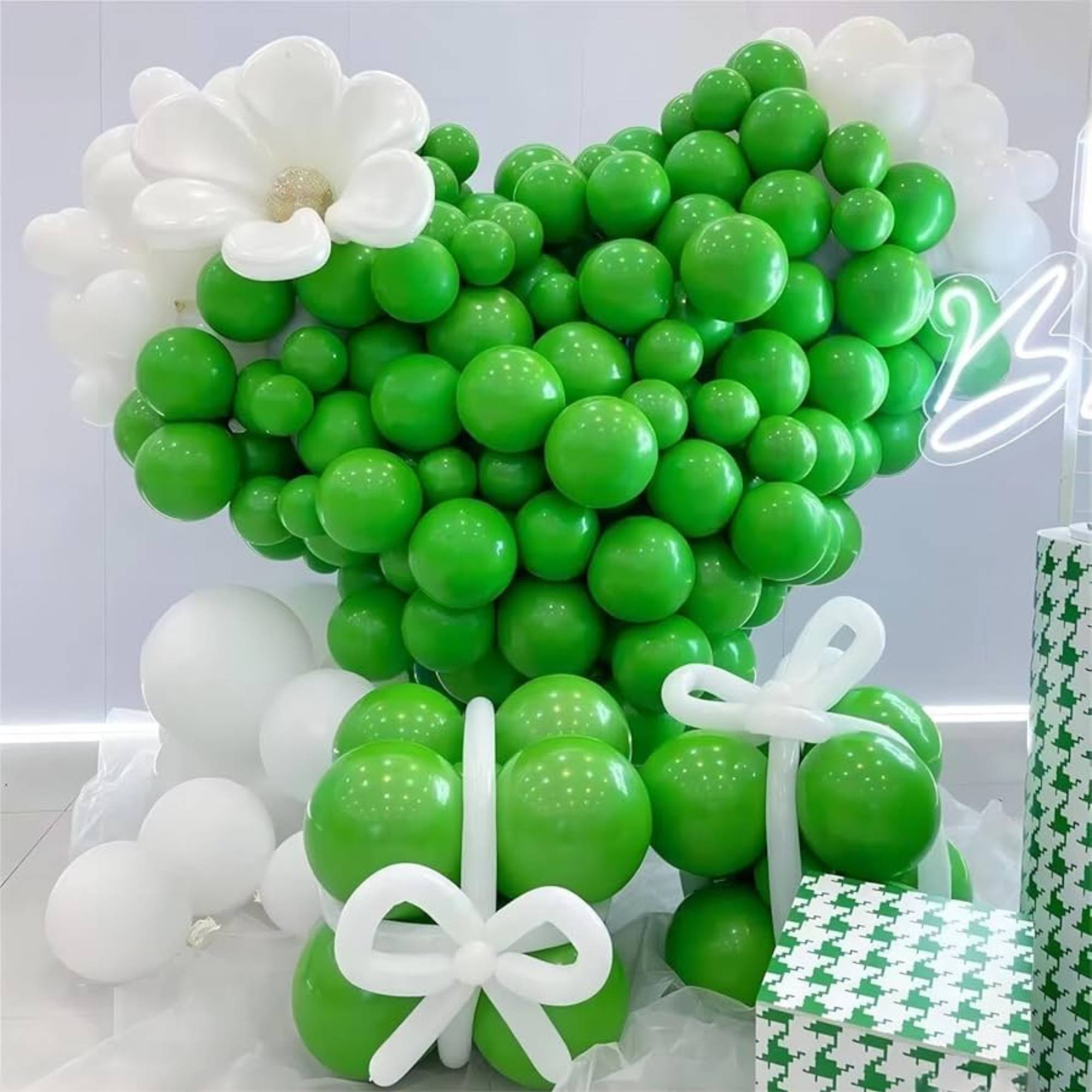12" Helium Quality Natural Latex Balloons Light Green 10 Pack product image 5