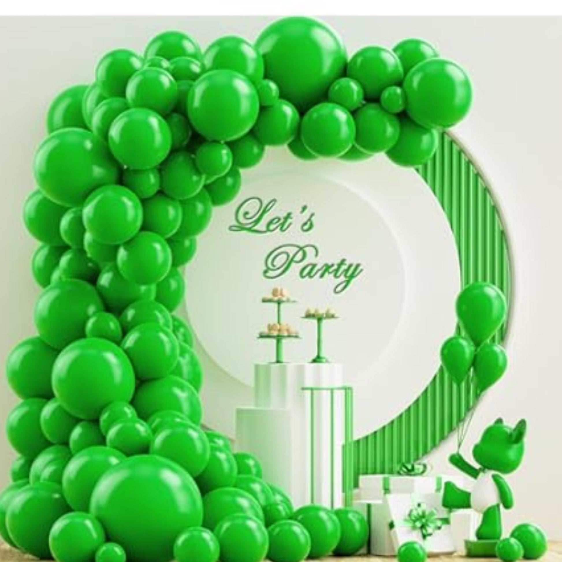 Helium-Quality Natural Latex Balloons Light Green, Safe for Age 8+ – Party & Event Decorations