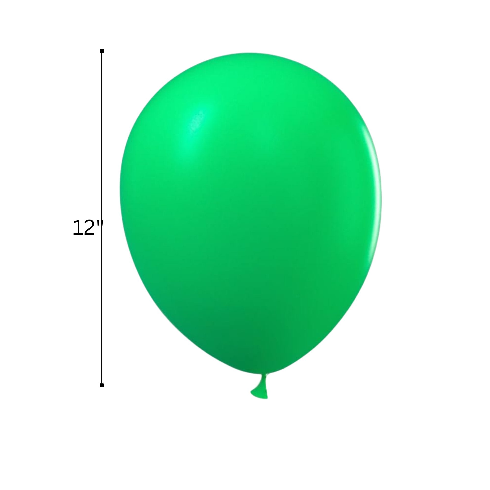 12" Helium Quality Natural Latex Balloons Light Green 10 Pack product detail image