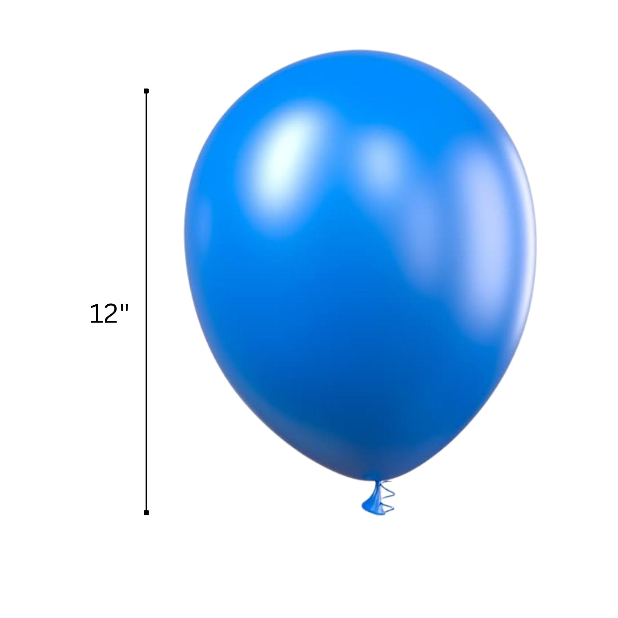 12" Helium Quality Natural Latex Balloons Navy Blue 10 Pack product detail image