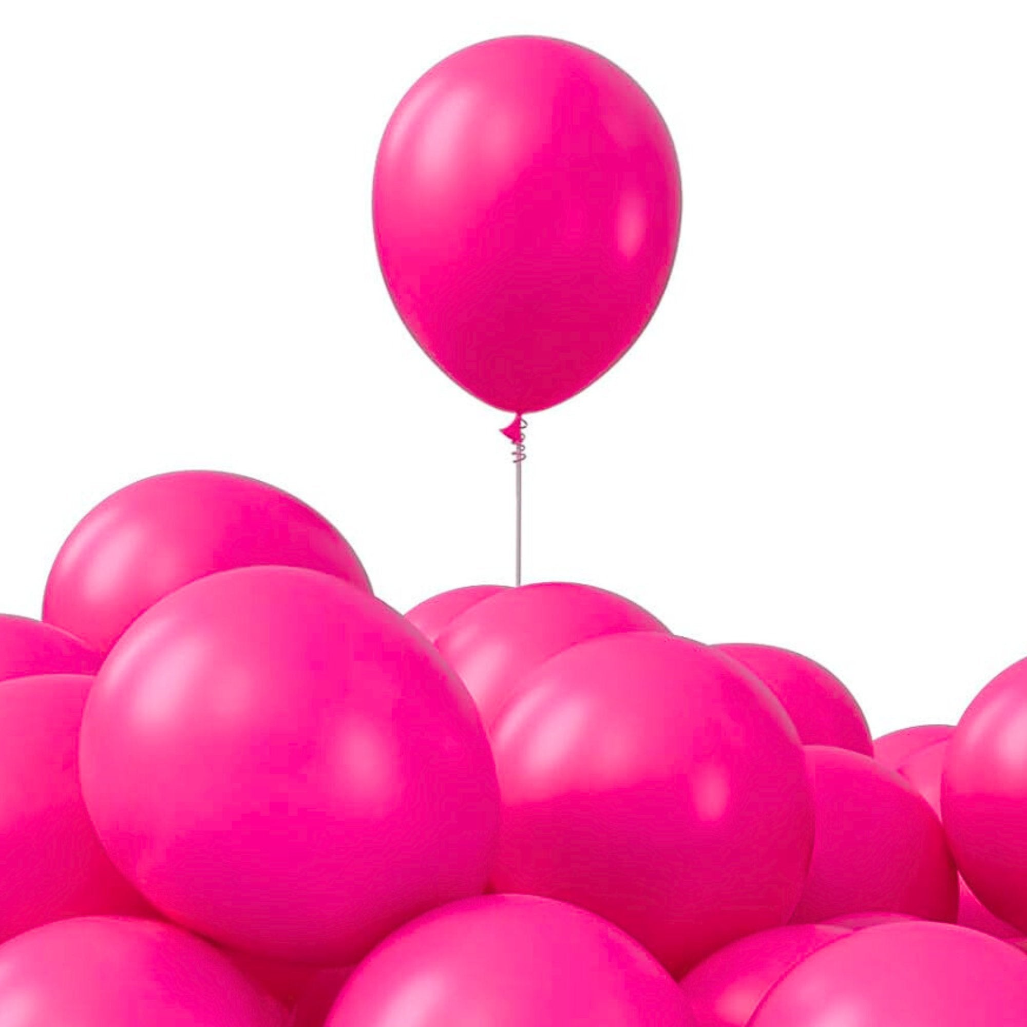 12" Helium Quality Natural Latex Balloons Pink 10 Pack main product image