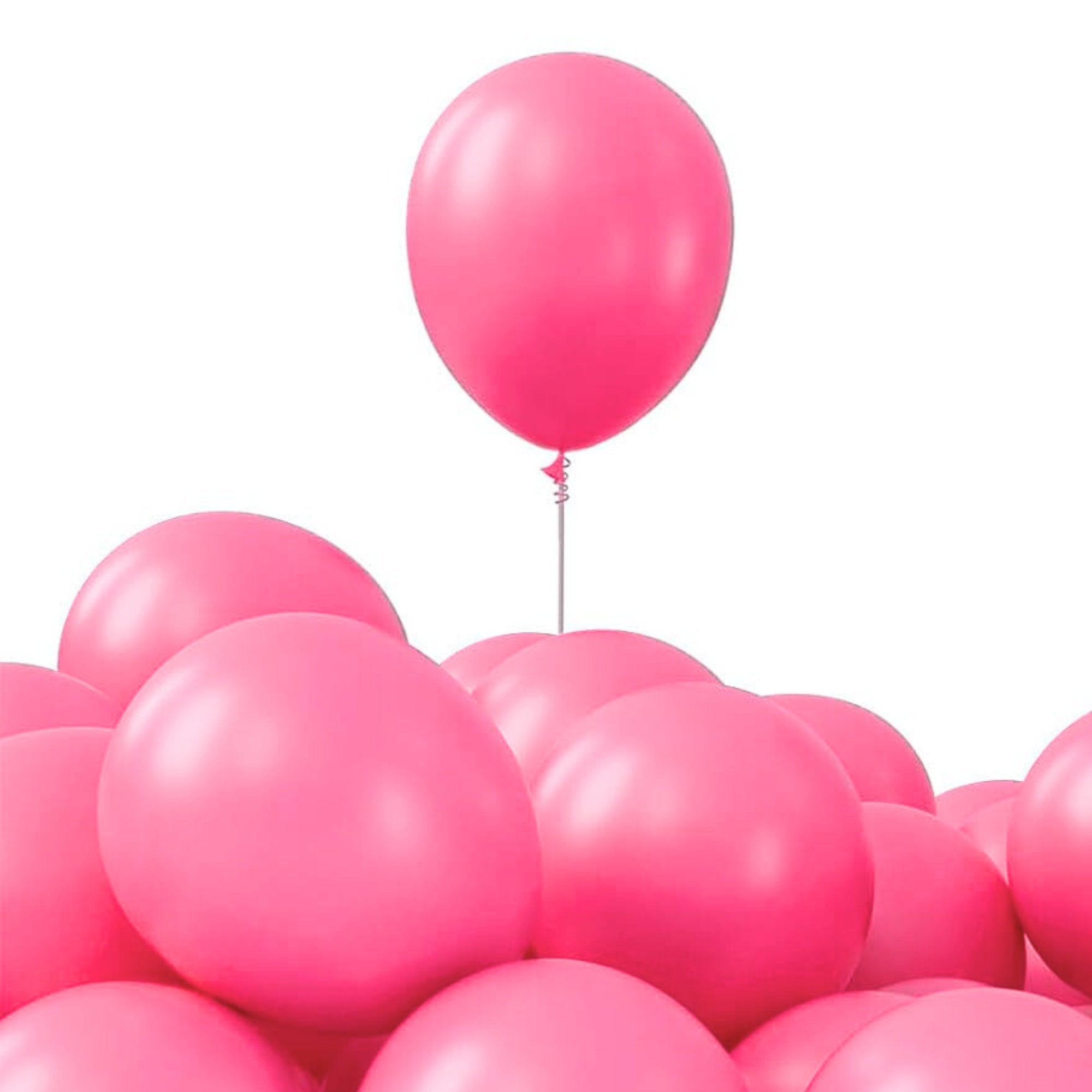 12" Helium Quality Natural Latex Balloons Pink 10 Pack main product image