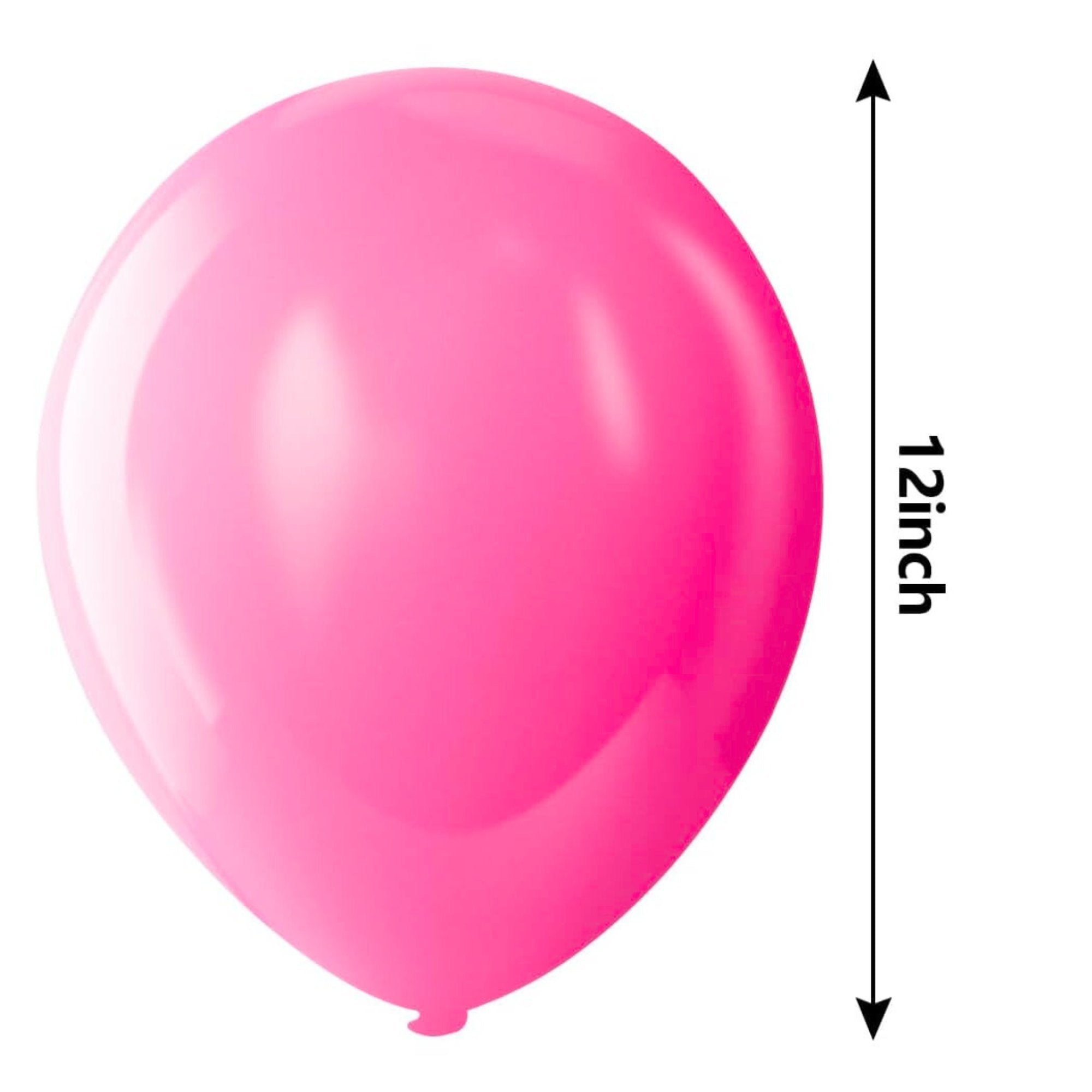 12" Helium Quality Natural Latex Balloons Pink 10 Pack product detail image