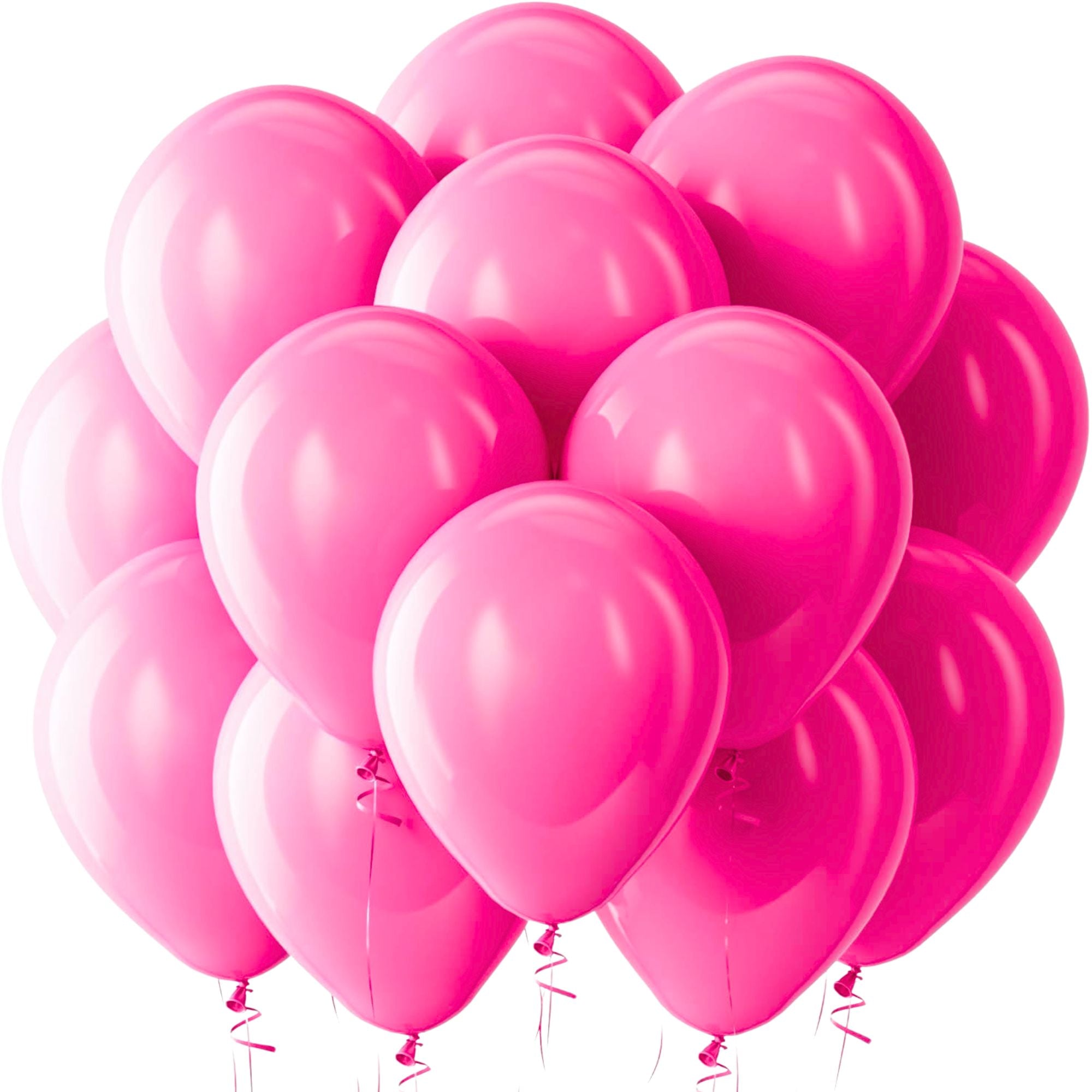 12" Helium Quality Natural Latex Balloons Pink 10 Pack product image 5