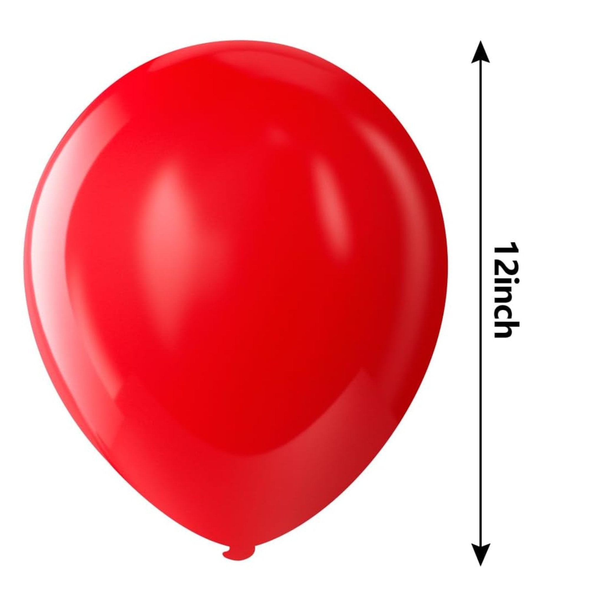 12" Helium Quality Natural Latex Balloons Red 10 Pack product detail image