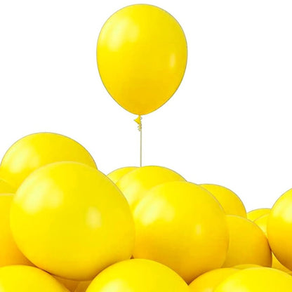 Helium-Quality Natural Latex Balloons  Yellow, Safe for Age 8+ – Bright Party & Event Decorations