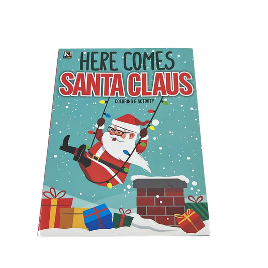 Here Comes Santa Claus Coloring and Activity Book – Give Them a Home Forever