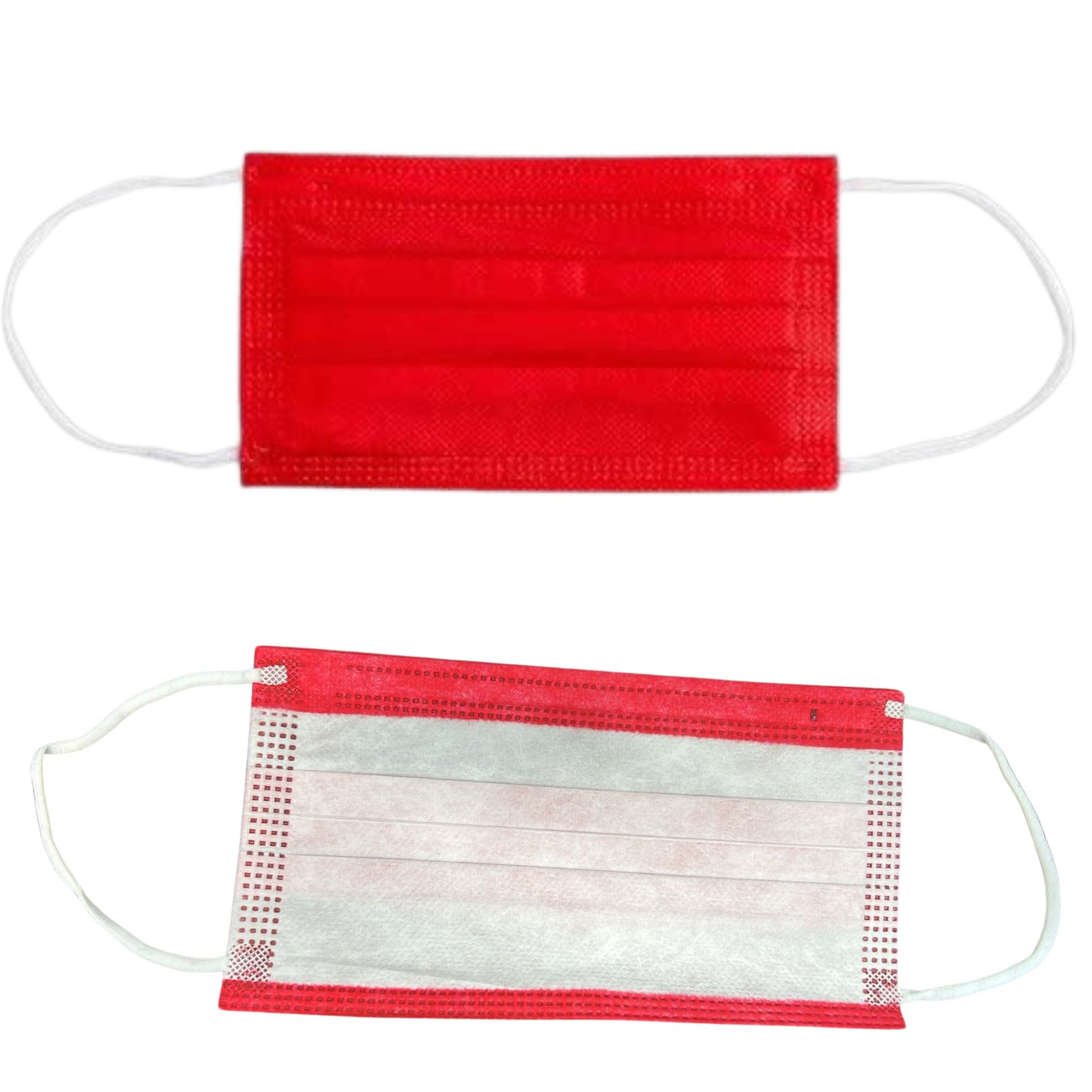 Disposable 3-Ply Face Masks with Elastic Earloops
