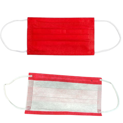 Disposable 3-Ply Face Masks with Elastic Earloops