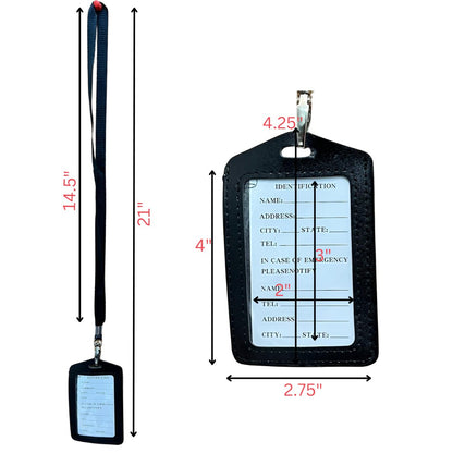 Identification Card Holder with Neck Ribbon