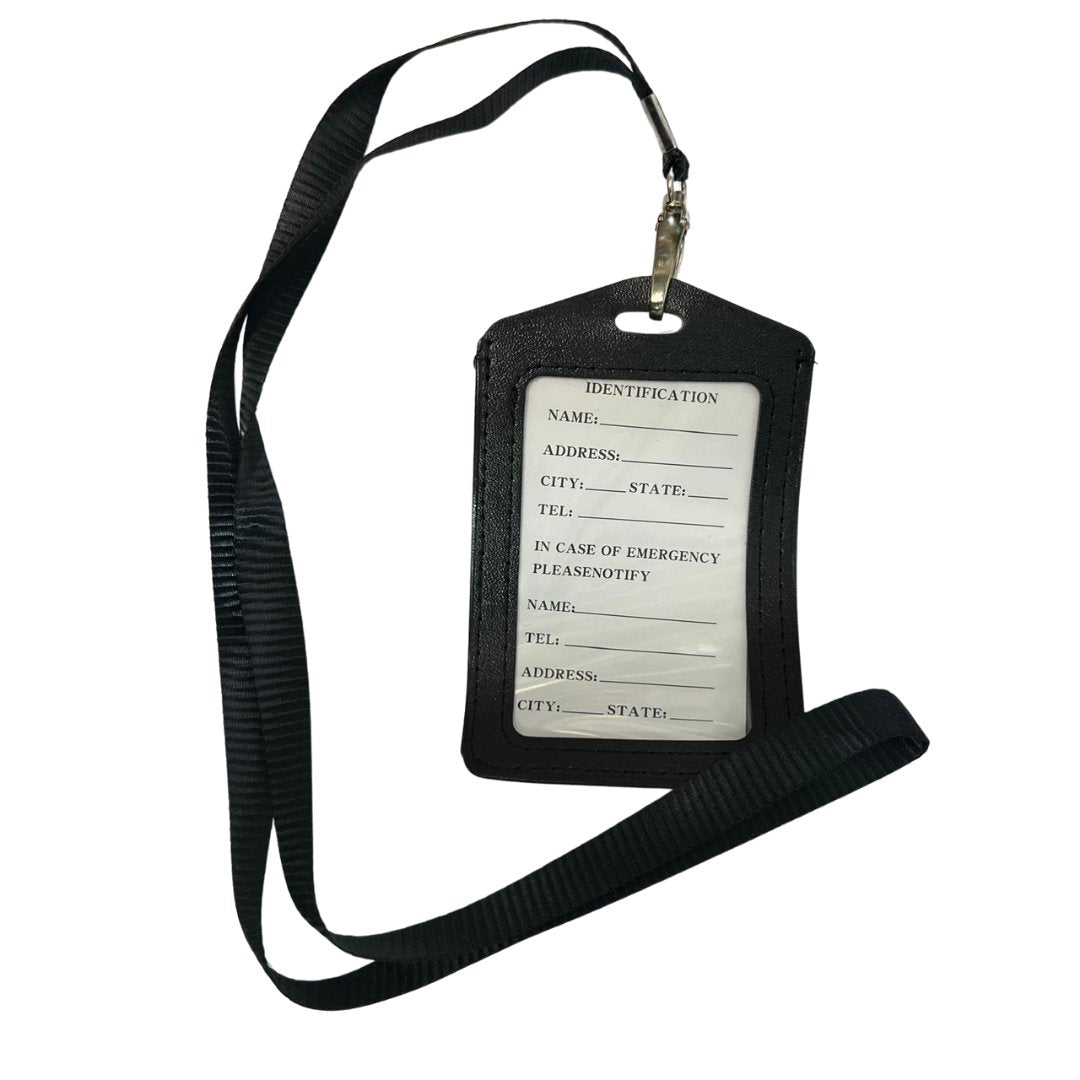 Identification Card Holder with Neck Ribbon: 1 Pack Badge & Pass Holders main product image