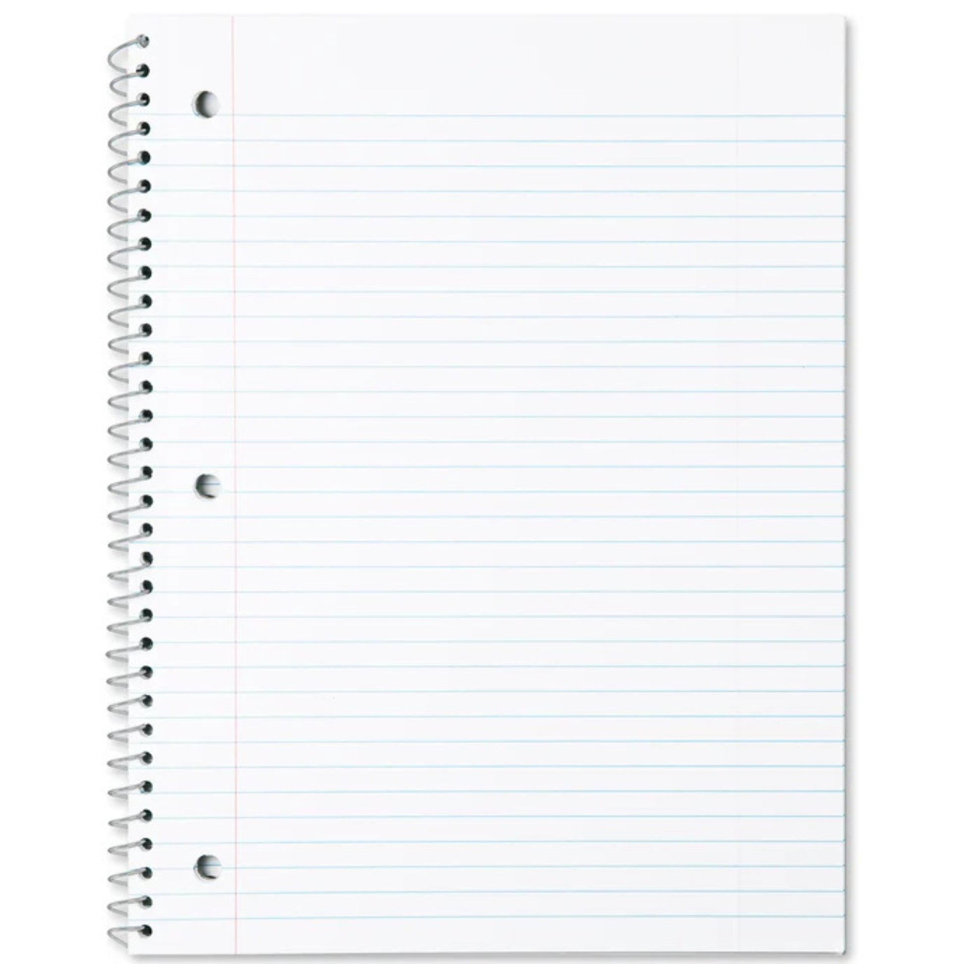 1-Subject Spiral Notebook – Wide Ruled  Durable and Stylish for School, Work, or Home 70Sheets