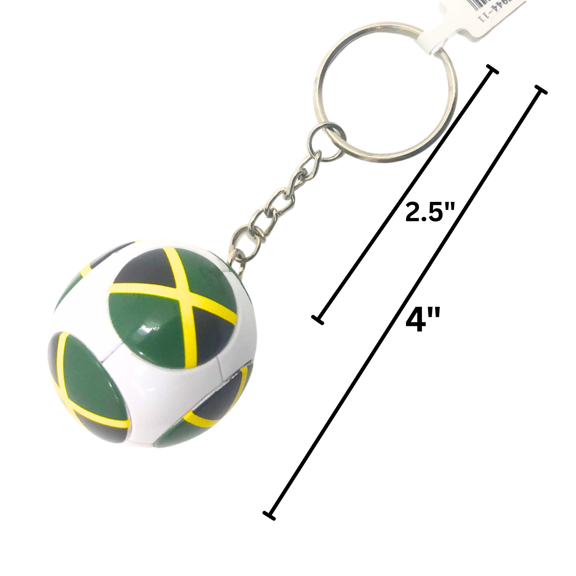 Key Chain with Jamaican Flag Ball – Compact and Convenient Tool On the Go: 1 Pack Keychain Novelty & Souvenir Catalog