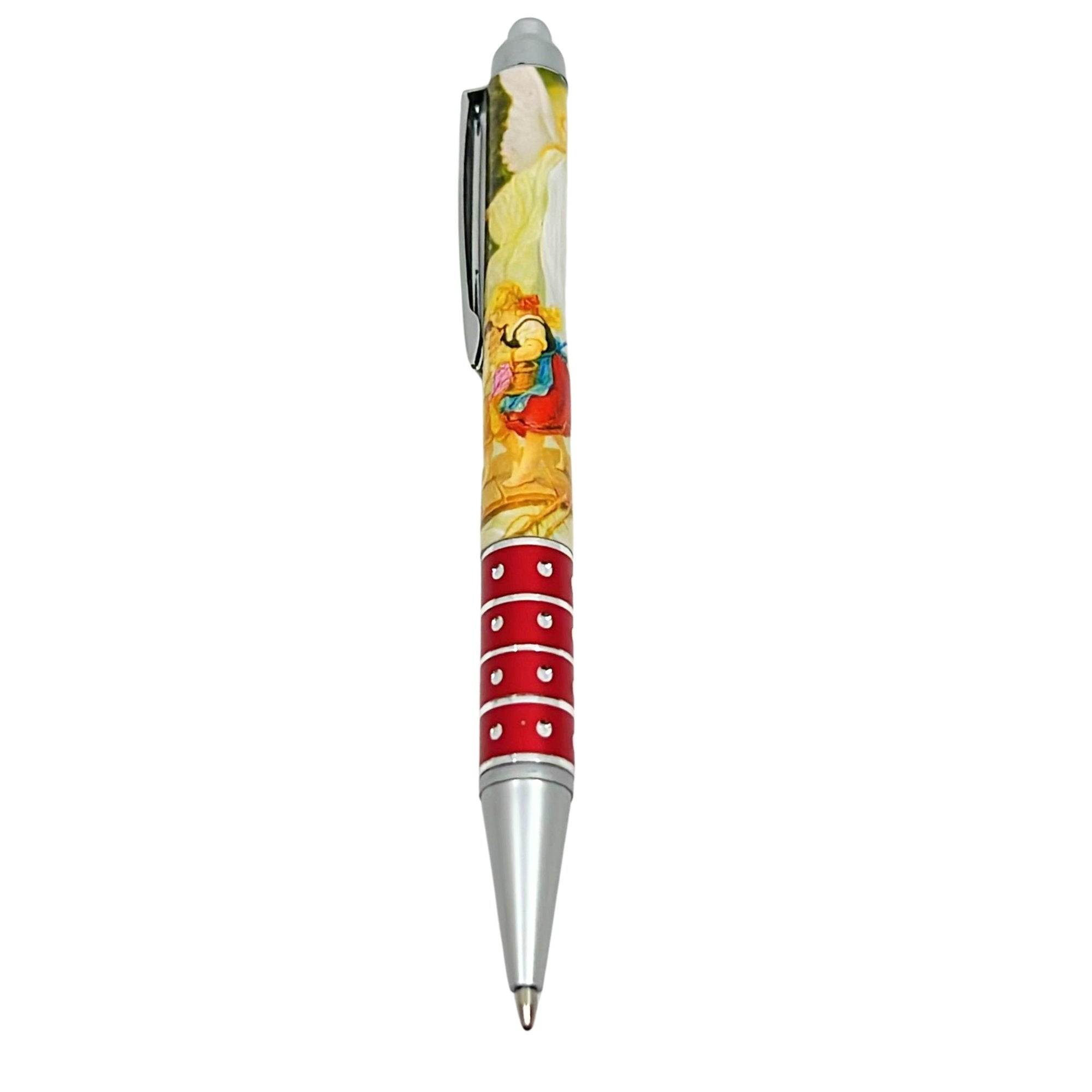 Jesus, Last Supper, St. Reinare, Garden of Eden & Virgin Mary Pens with Soft Grip: 1 Pack Ballpoint Pens Ballpoint Pens