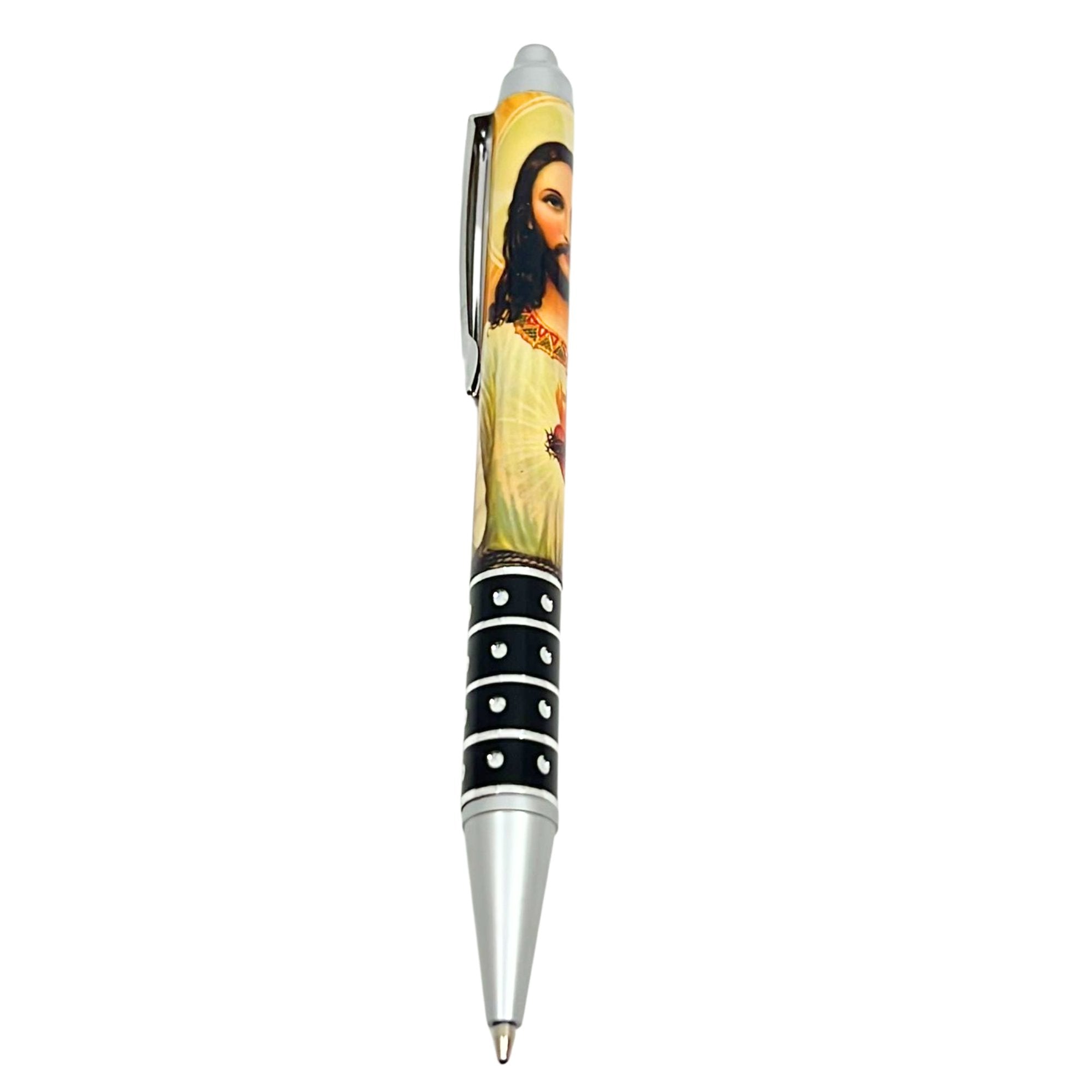 Jesus, Last Supper, St. Reinare, Garden of Eden & Virgin Mary Pens with Soft Grip: 1 Pack Ballpoint Pens Ballpoint Pens