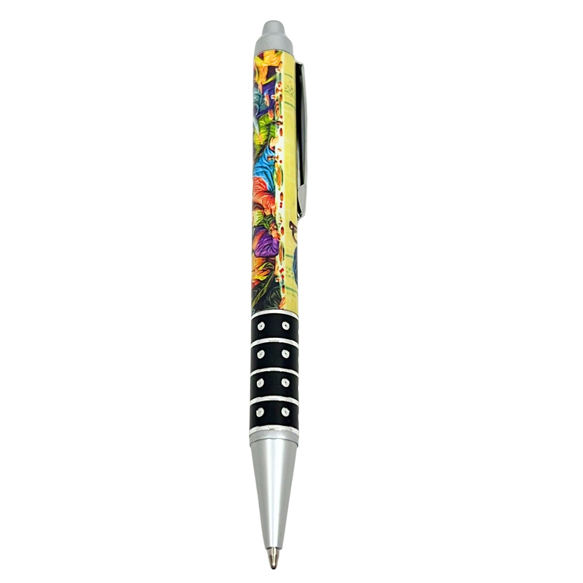 Jesus, Last Supper, St. Reinare, Garden of Eden & Virgin Mary Pens with Soft Grip: 1 Pack Ballpoint Pens Ballpoint Pens
