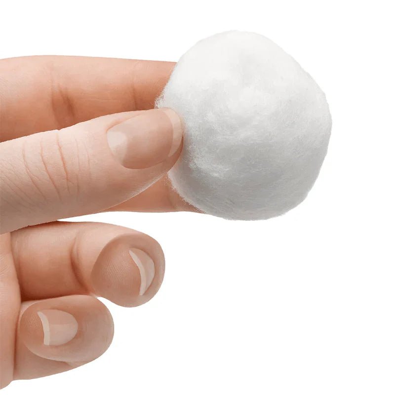 White Regular Cotton Balls: 300 Pack Personal Care Skin size and feature image