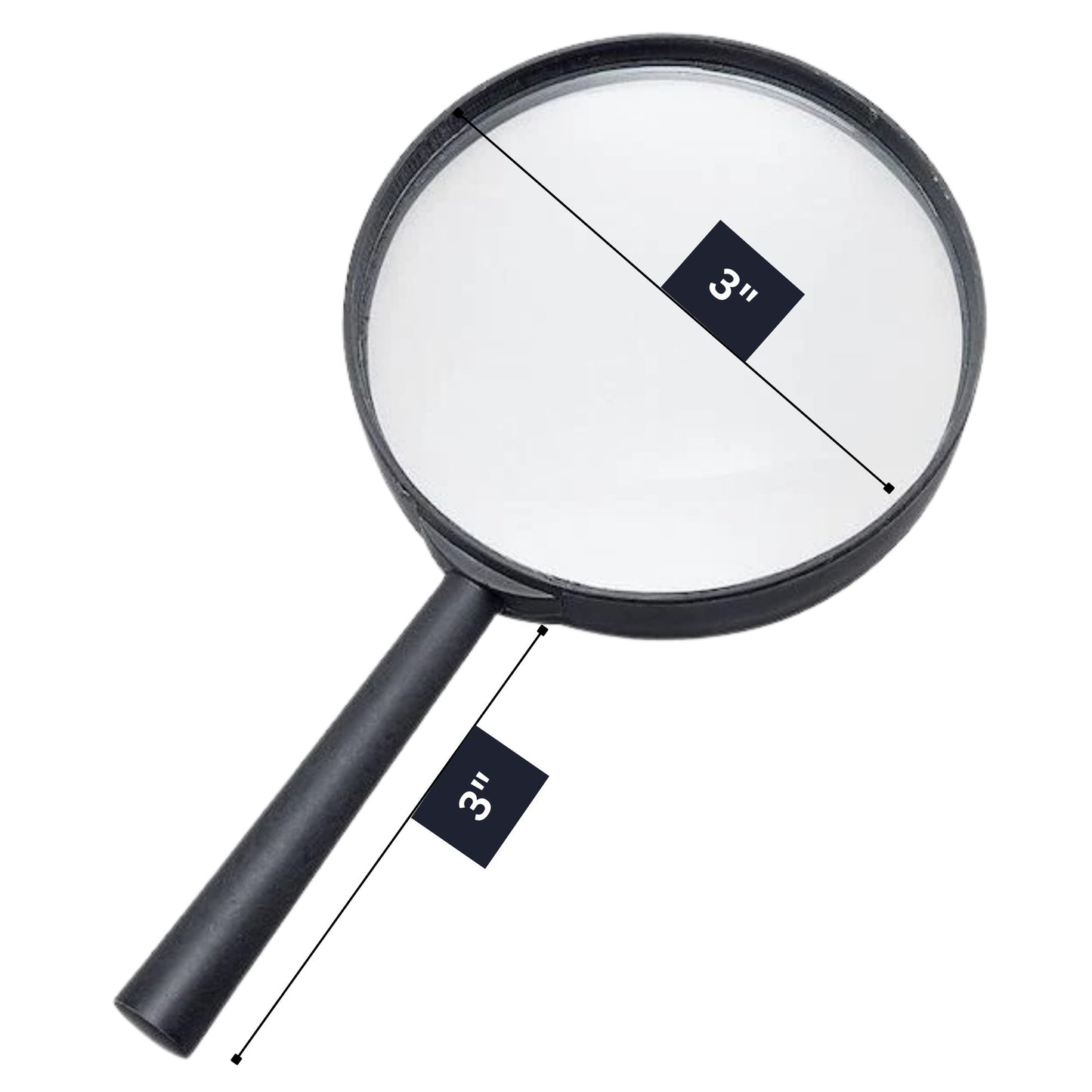 Jumbo Magnifying Glass 5X for Clear, Enlarged Viewing