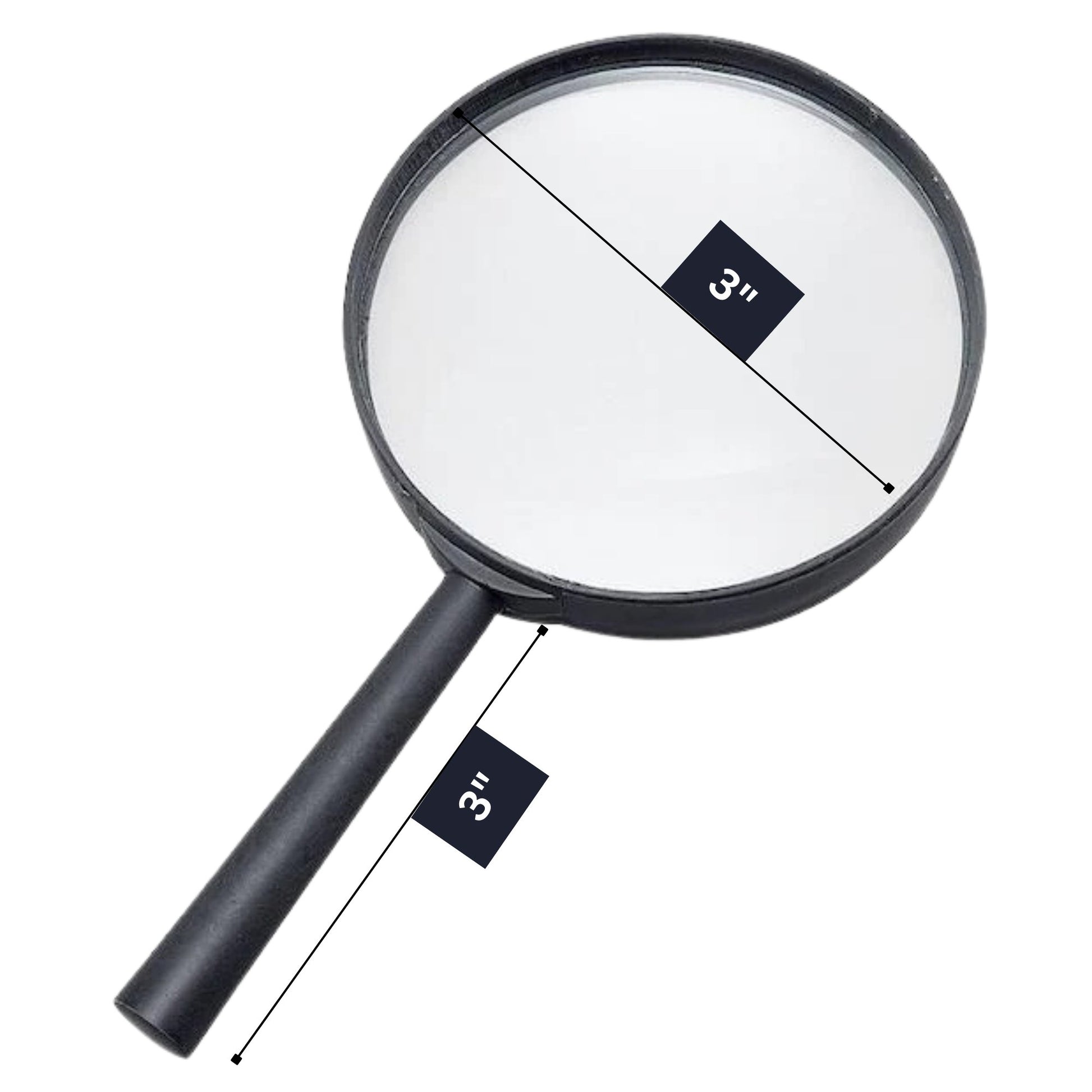 Jumbo Magnifying Glass 5X for Clear, Enlarged Viewing