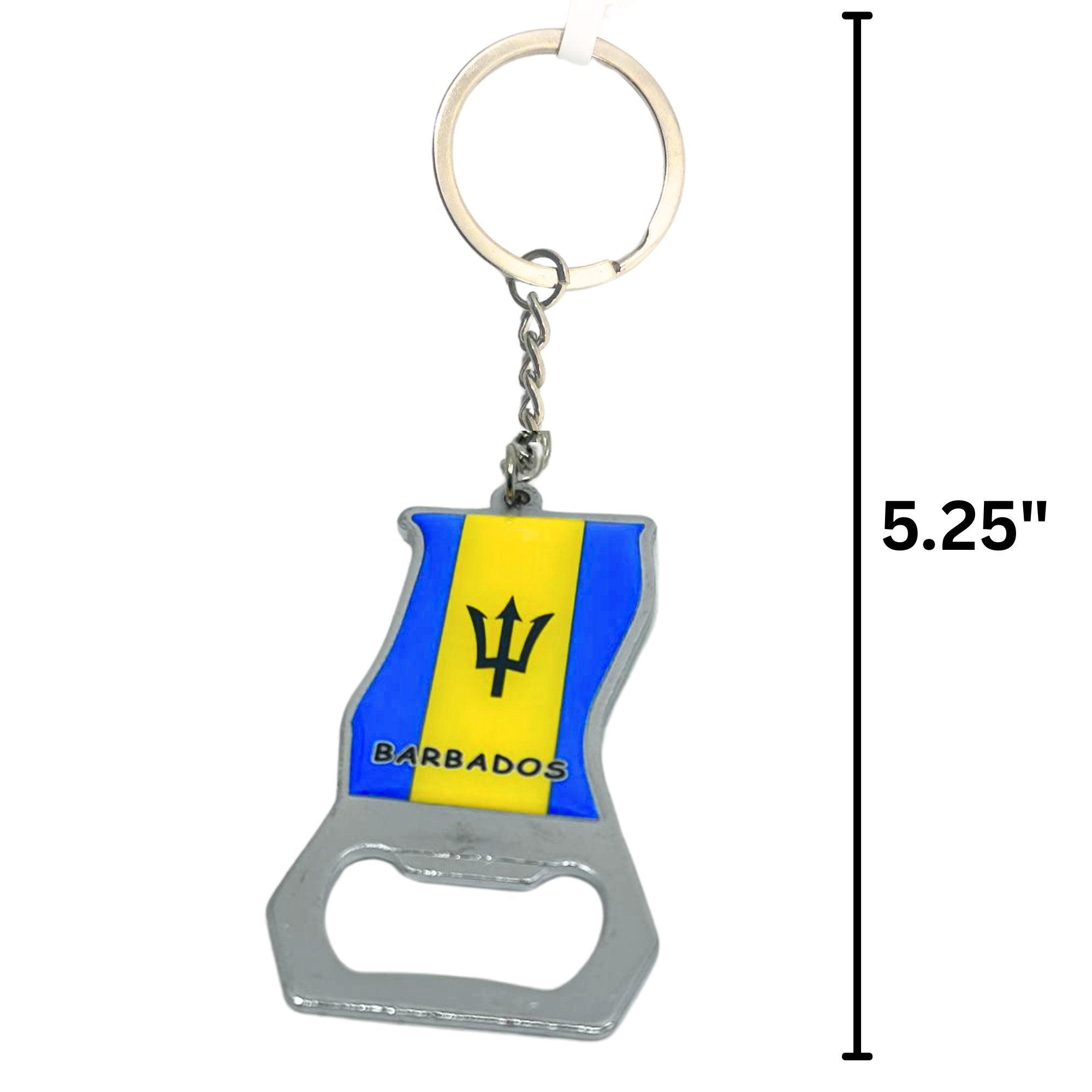 Key Chain with Bottle Opener Barbados Compact, Durable Everyday Essential: 1 Pack Keychain, Novelty & Souvenir Catalog