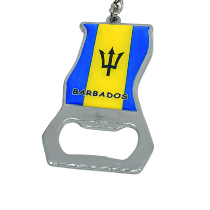 Key Chain with Bottle Opener | Barbados | Compact, Durable Everyday Essential