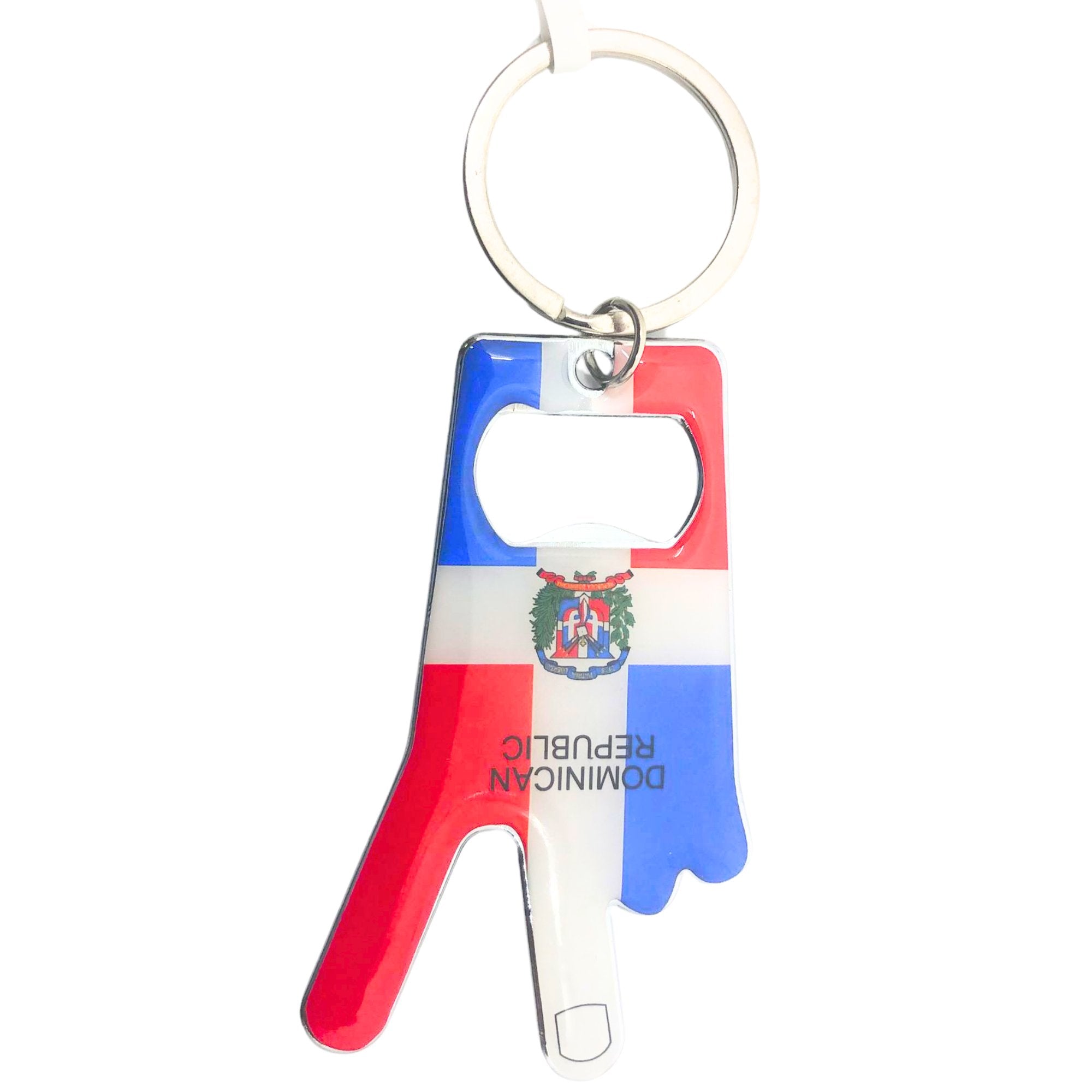 Key Chain with Bottle Opener Dominican Republic Compact, Durable Everyday Essential: 1 Pack Keychain, Novelty & Souvenir