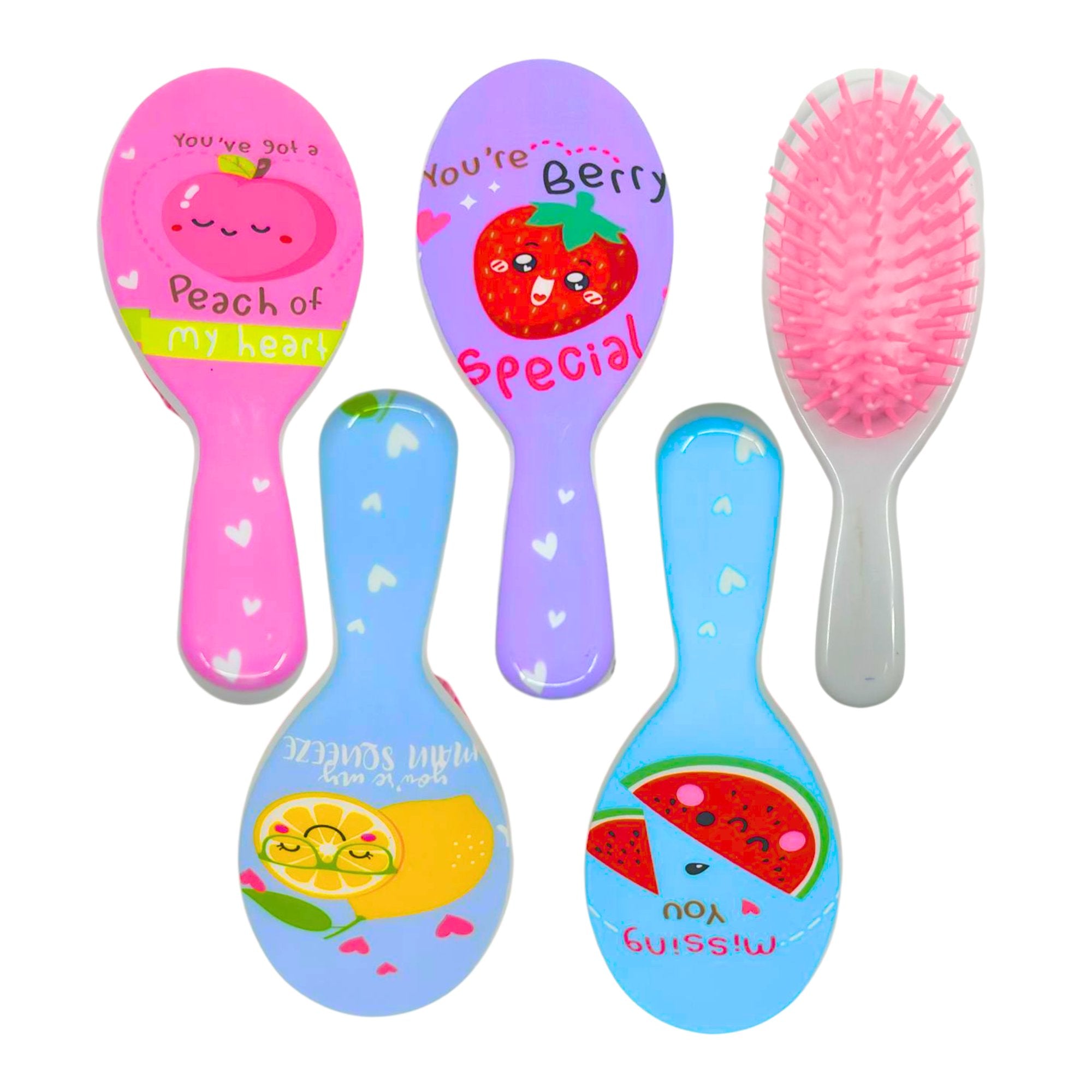 Fruity Detangler Hair Brushes for Girls: 1 Pack Holiday Gift Kids Hair main product image