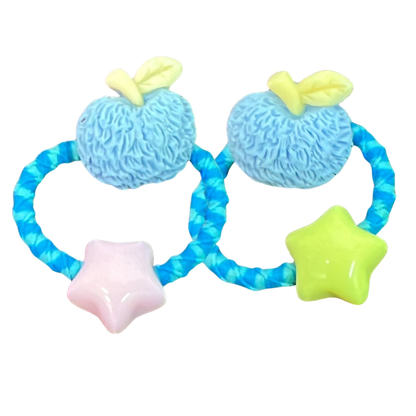 Pair of Small Apple-Shaped Hair Bands