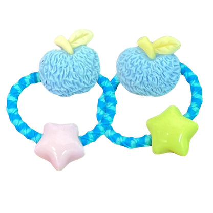 Pair of Small Apple-Shaped Hair Bands