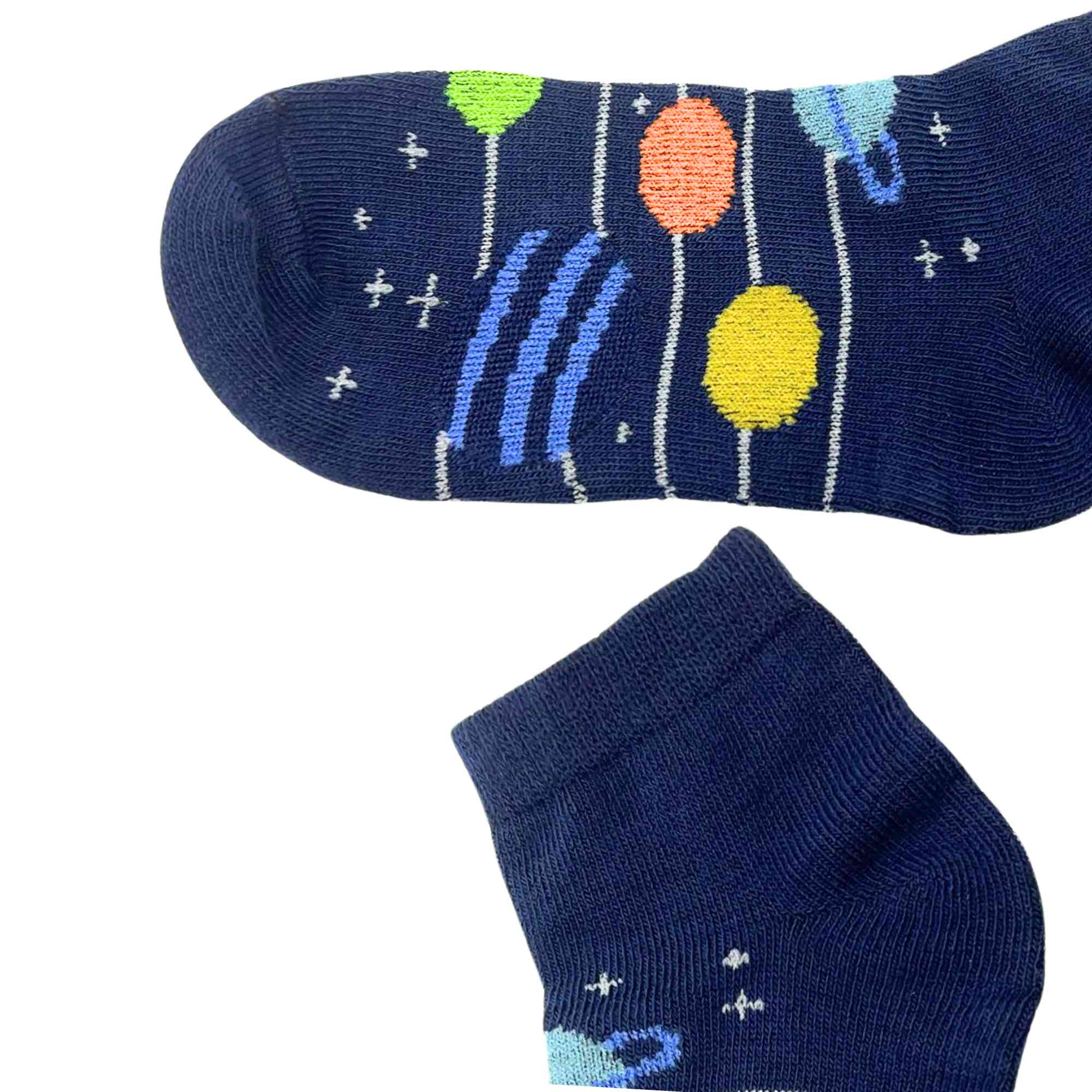 Kids Soft & Stretchy Comfortable Fit Navy Ankle Socks: 1 Pair Kids Socks product detail image