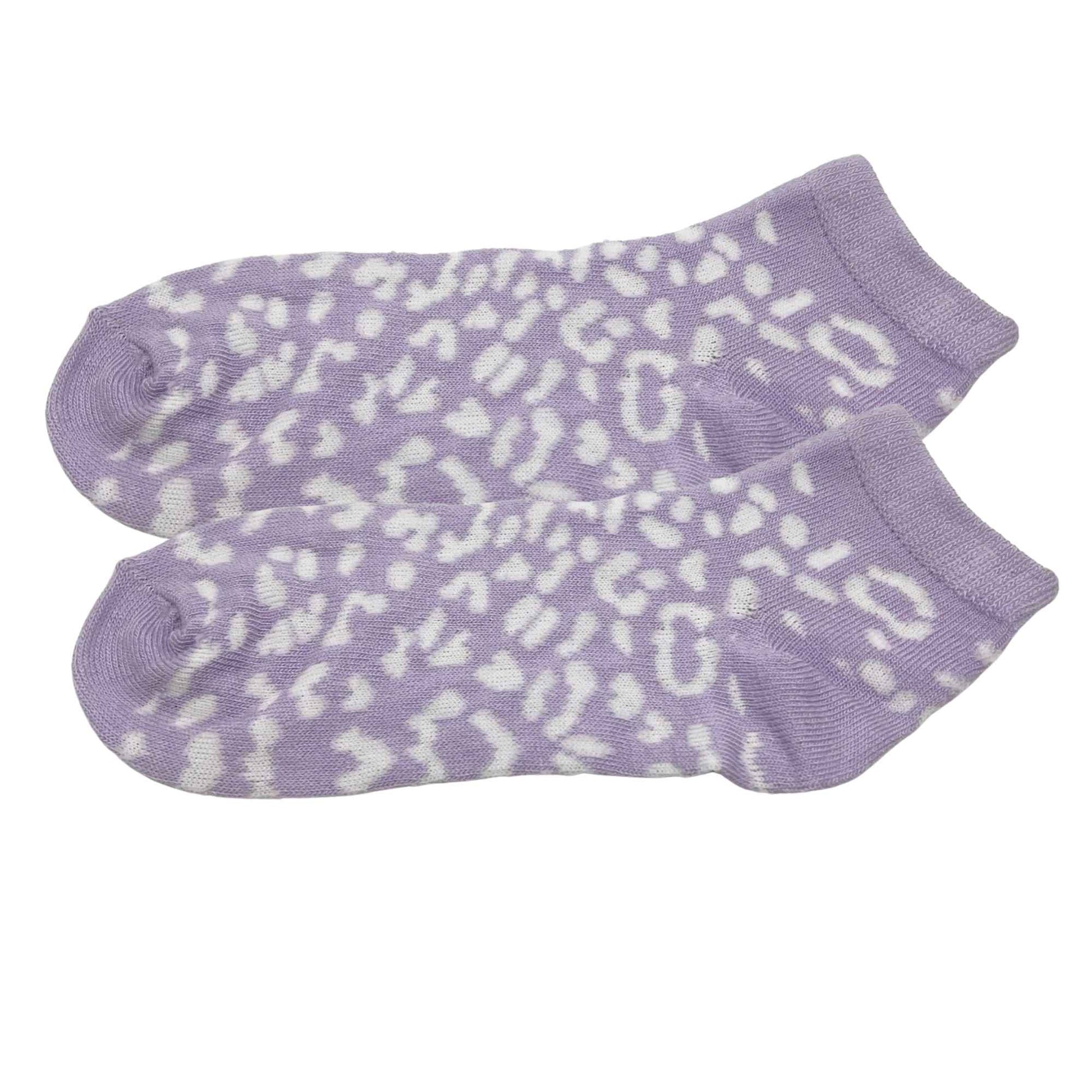 Kids Soft & Stretchy Comfortable Fit Purple Ankle Socks