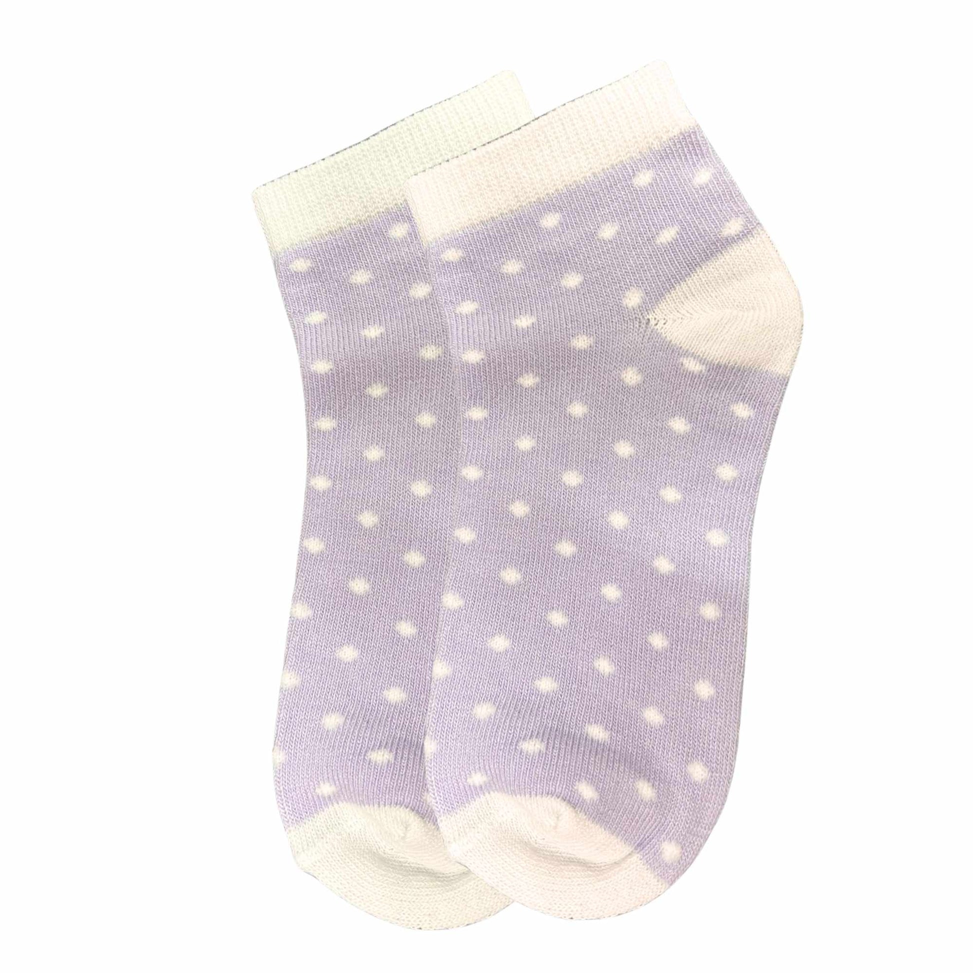 Kids Soft & Stretchy Comfortable Fit Purple Ankle Socks