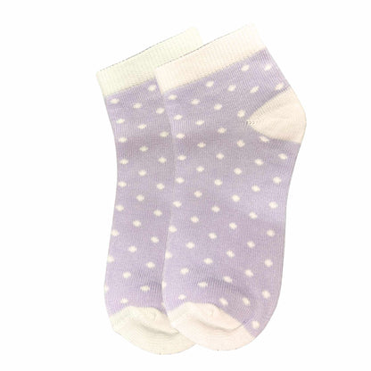 Kids Soft & Stretchy Comfortable Fit Purple Ankle Socks