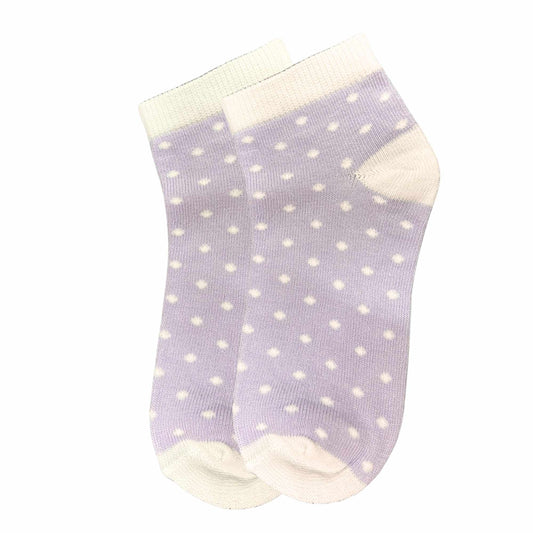 Kids Soft & Stretchy Comfortable Fit Purple Ankle Socks