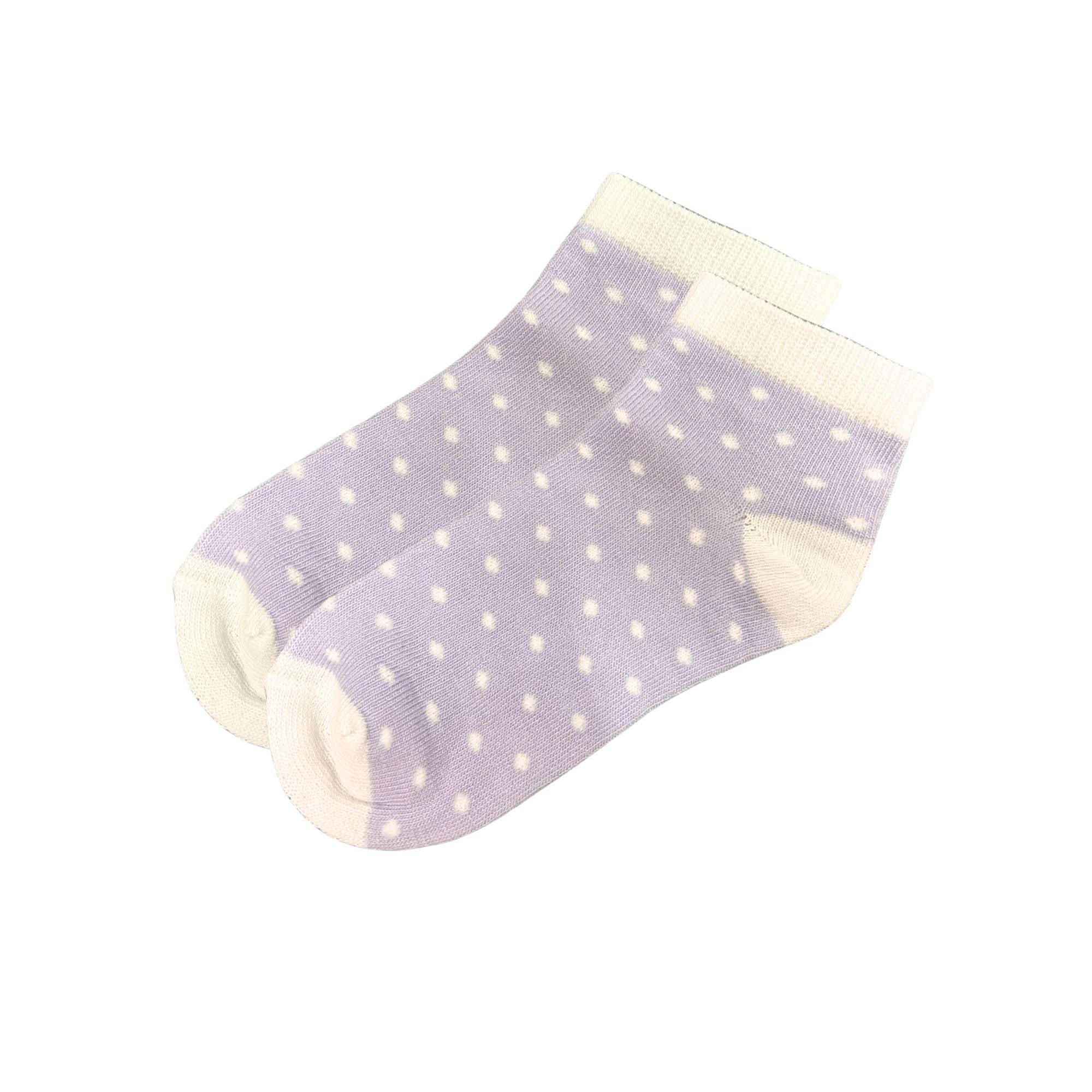 Kids Soft & Stretchy Comfortable Fit Purple Ankle Socks: 1 Pair Kids Socks product detail image