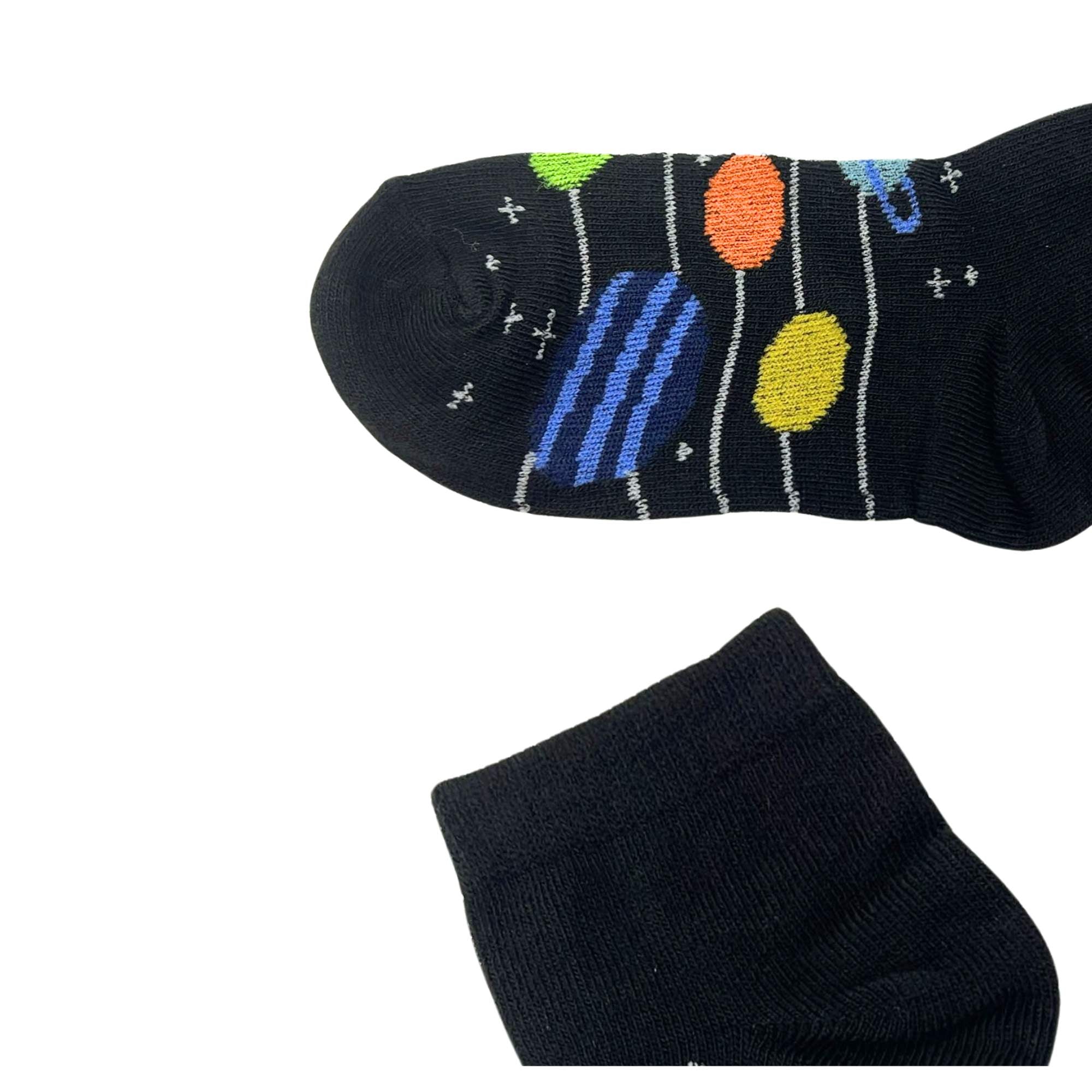 Kids Soft & Stretchy Comfortable Fit Black Ankle Socks: 1 Pair Kids Socks product detail image