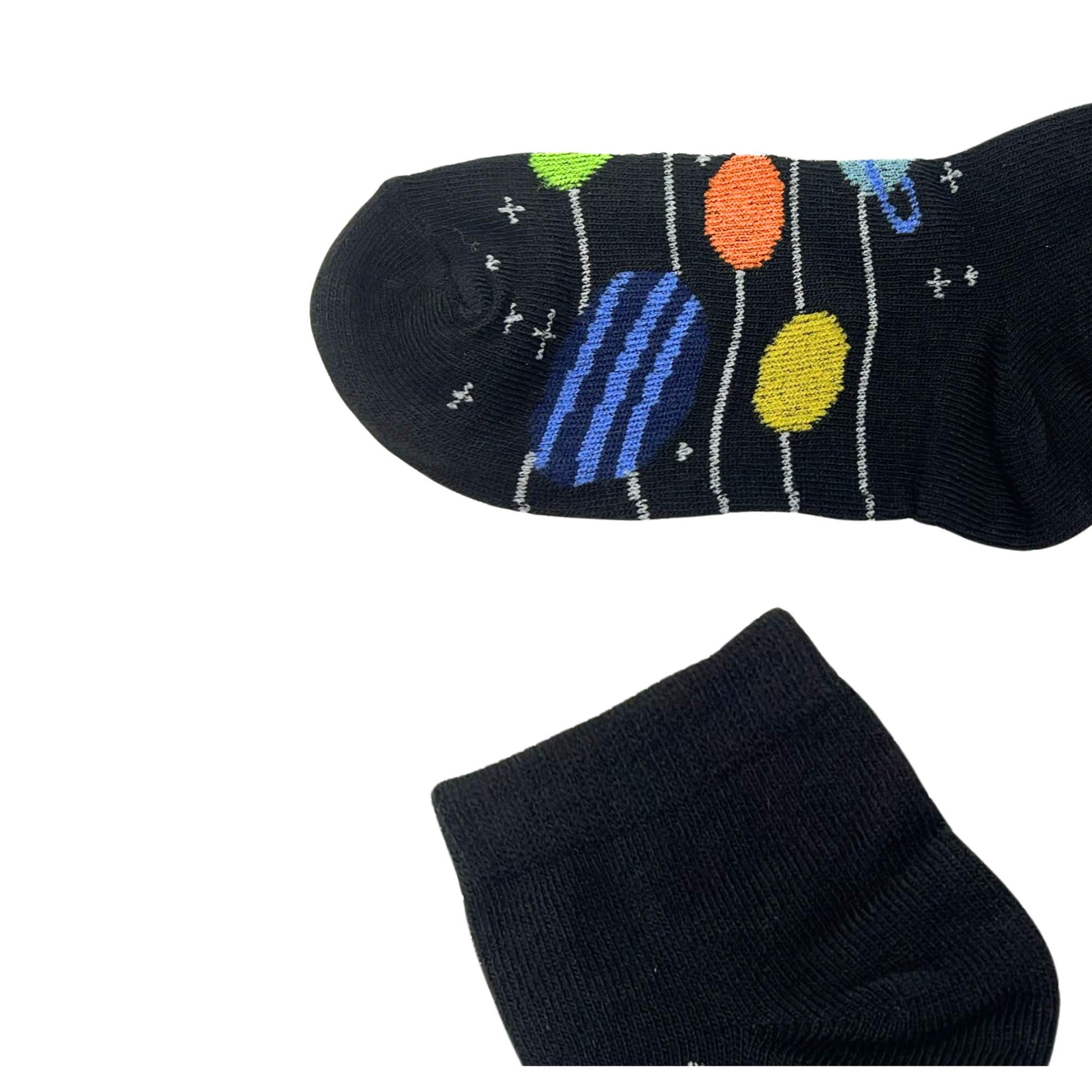 Kids Soft & Stretchy Comfortable Fit Black Ankle Socks